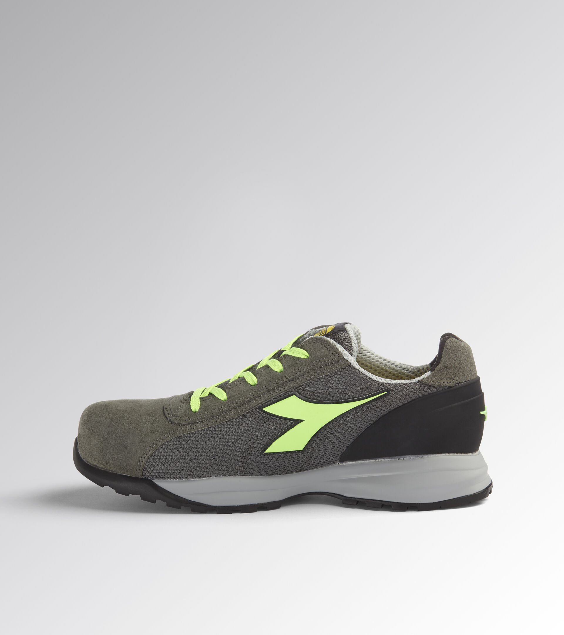 GLOVE MDS TEXT LOW S1P HRO SRC, COAL/GREEN FLUO, hi-res