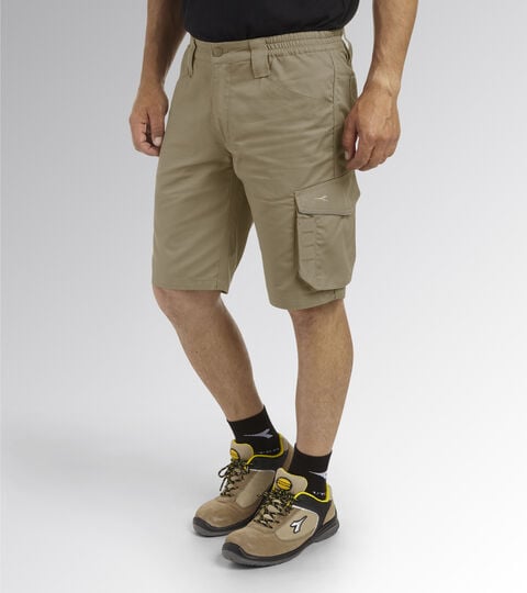 Bermuda work shorts BERMUDA POLY BEIGE NATURAL - Utility