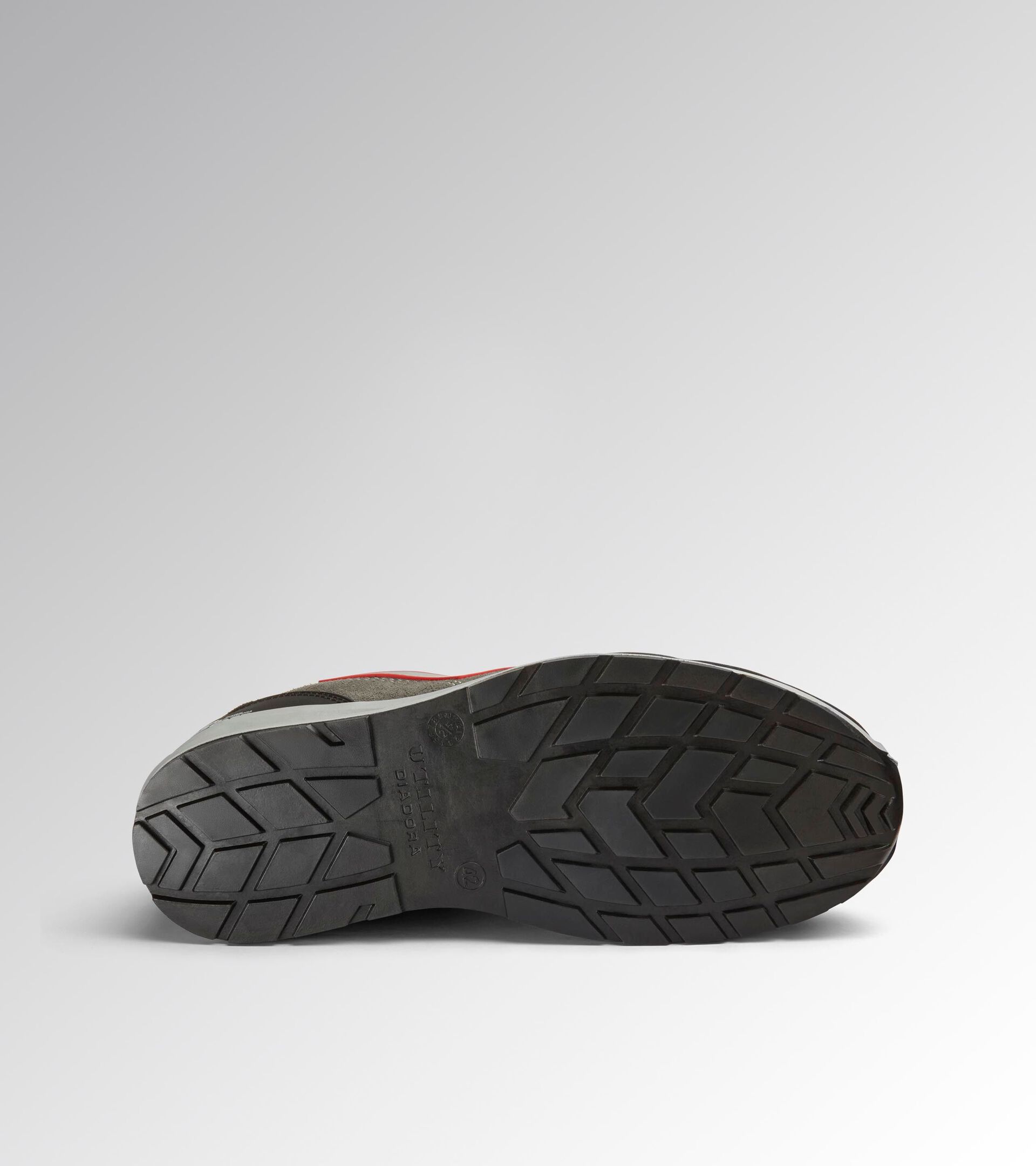 Chaussures de s&eacute;curit&eacute; basses S3S RUN A.BOX LOW S3S FO SR ESD GRIS ASPHALTE/ARGENT/ROUGE - Utility