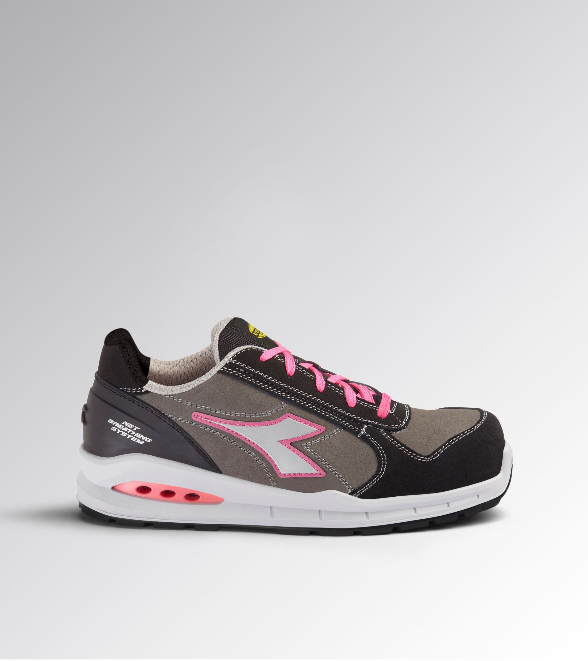 Low safety shoe RUN NET AIRBOX LOW S3S FO SR SMOKED PEARL/SILVER/SHOCKING P - Utility