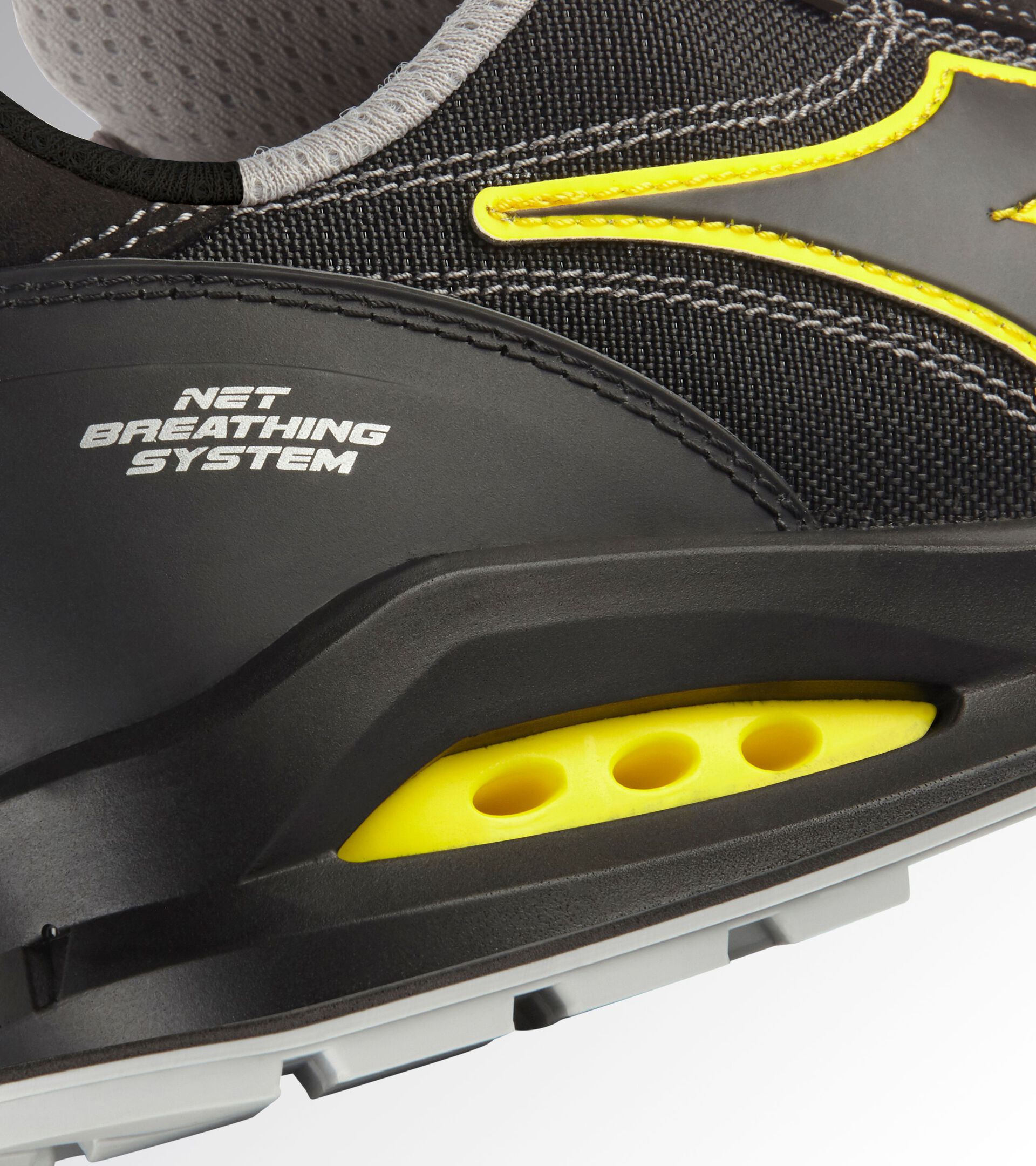 Low safety shoe RUN NET AIRBOX MATRYX LOW S3S FO SR SC BLACK/BLACK - Utility