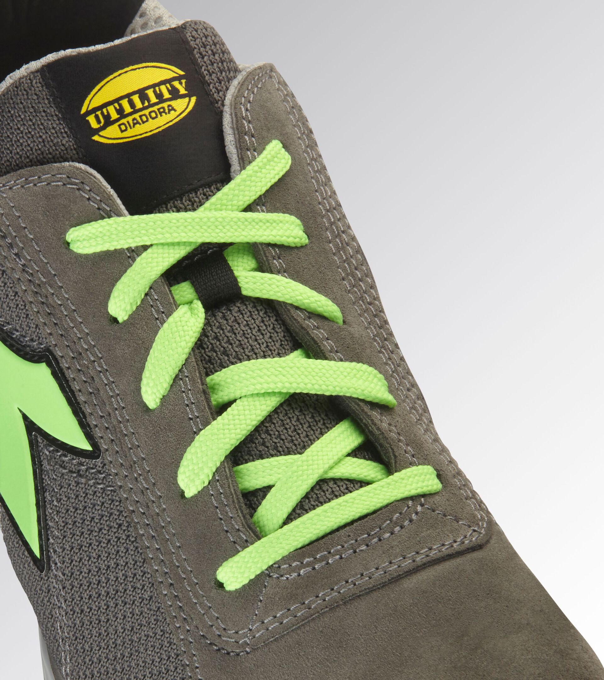 Low safety shoe GLOVE MDS TEXT LOW S1PS FO HRO SR COAL/GREEN FLUO - Utility