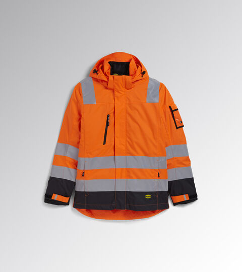 Work jacket HV JACKET ISO 20471 FLUORESCENT ORANGE ISO20471 - Utility