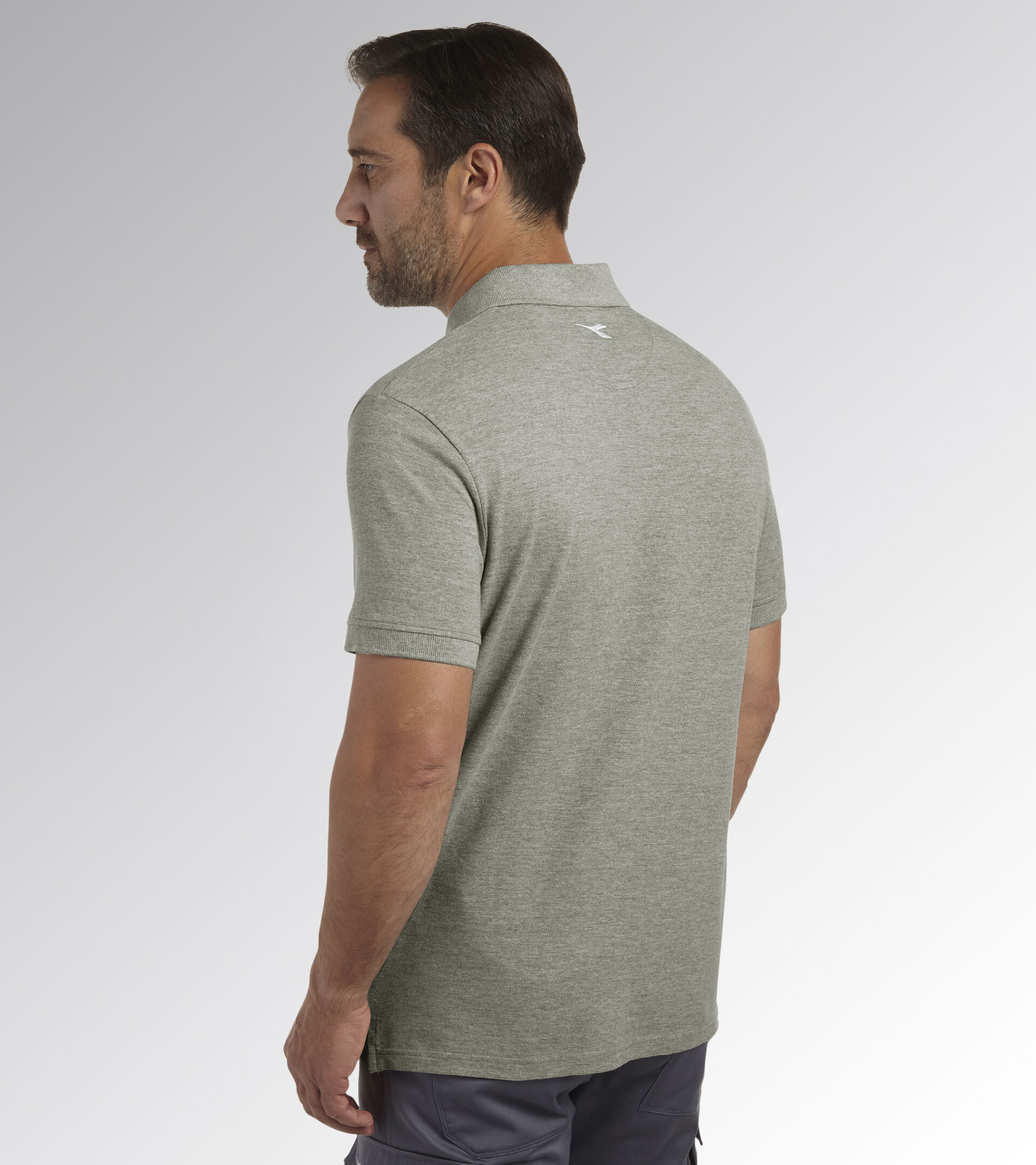 POLO MC ATLAR ORGANIC, LIGHT MIDDLE GREY MELANGE, hi-res