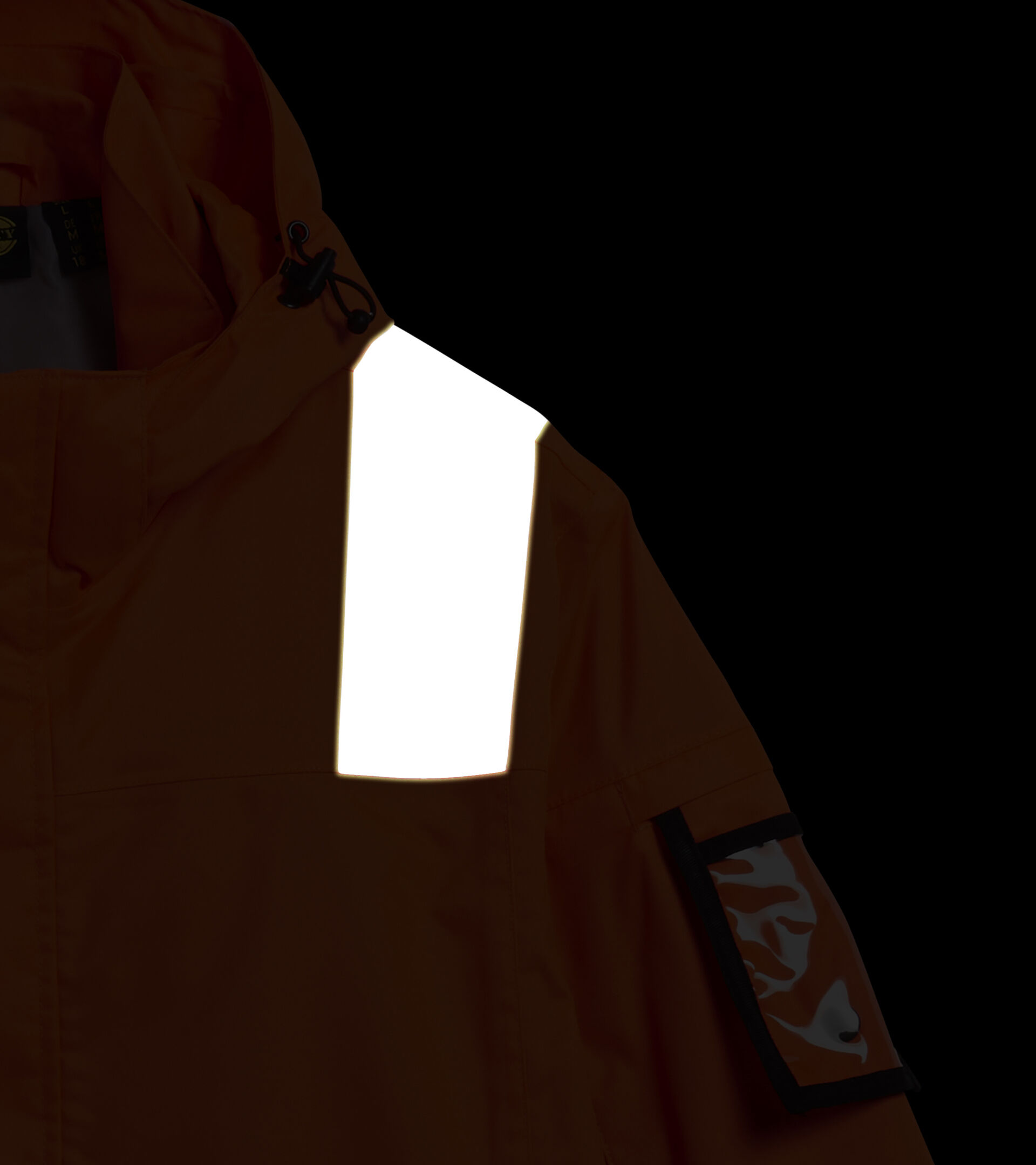 HV JACKET ISO 20471 EXTERNAL SHELL, FLUORESCENT ORANGE ISO20471, hi-res