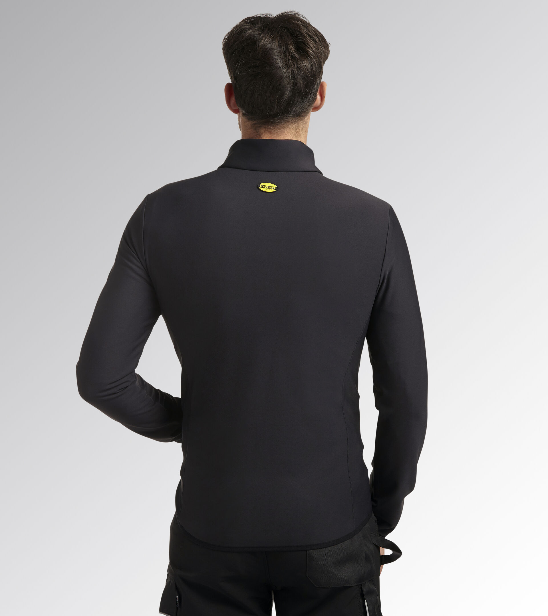 HYBRID SWEAT-JACKET COLOR BLOCK, BLK/FOREST NIGHT/YELLOW FLOWER, hi-res