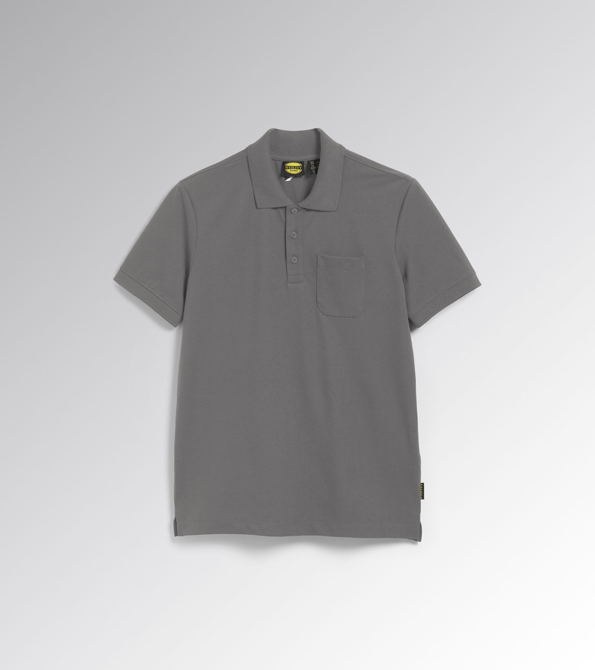Short-sleeved work polo shirt POLO MC INDUSTRY STEEL GRAY - Utility