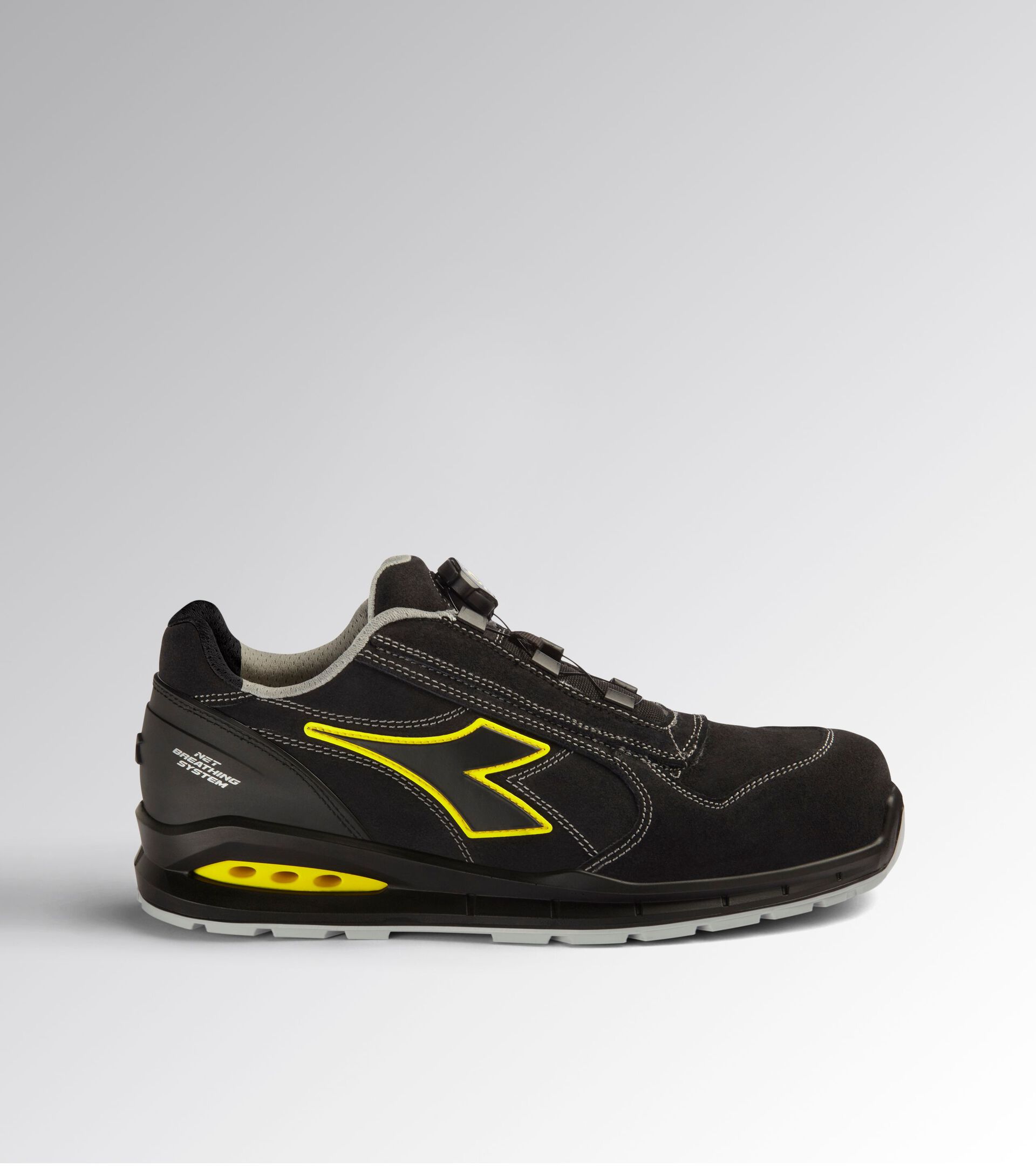 Low safety shoe RUN NET AIRBOX QUICK LOW S3S FO SR BLACK/BLACK - Utility