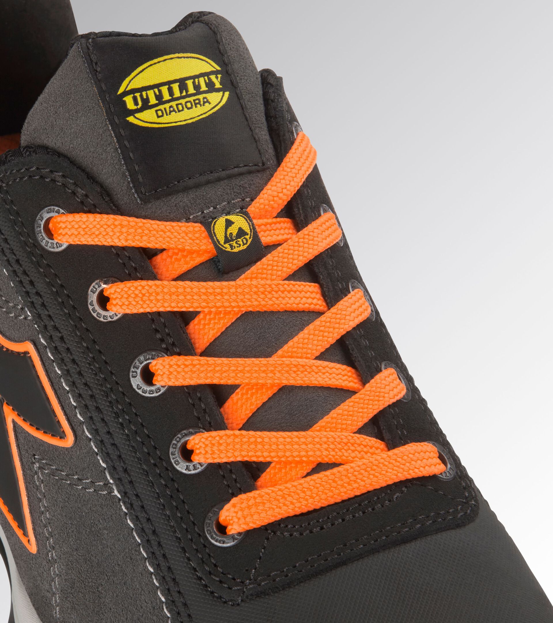 Low safety shoe GLOVE NET LOW PRO S3L FO SR HRO ESD ASPHALT/ORANGE FLUO - Utility