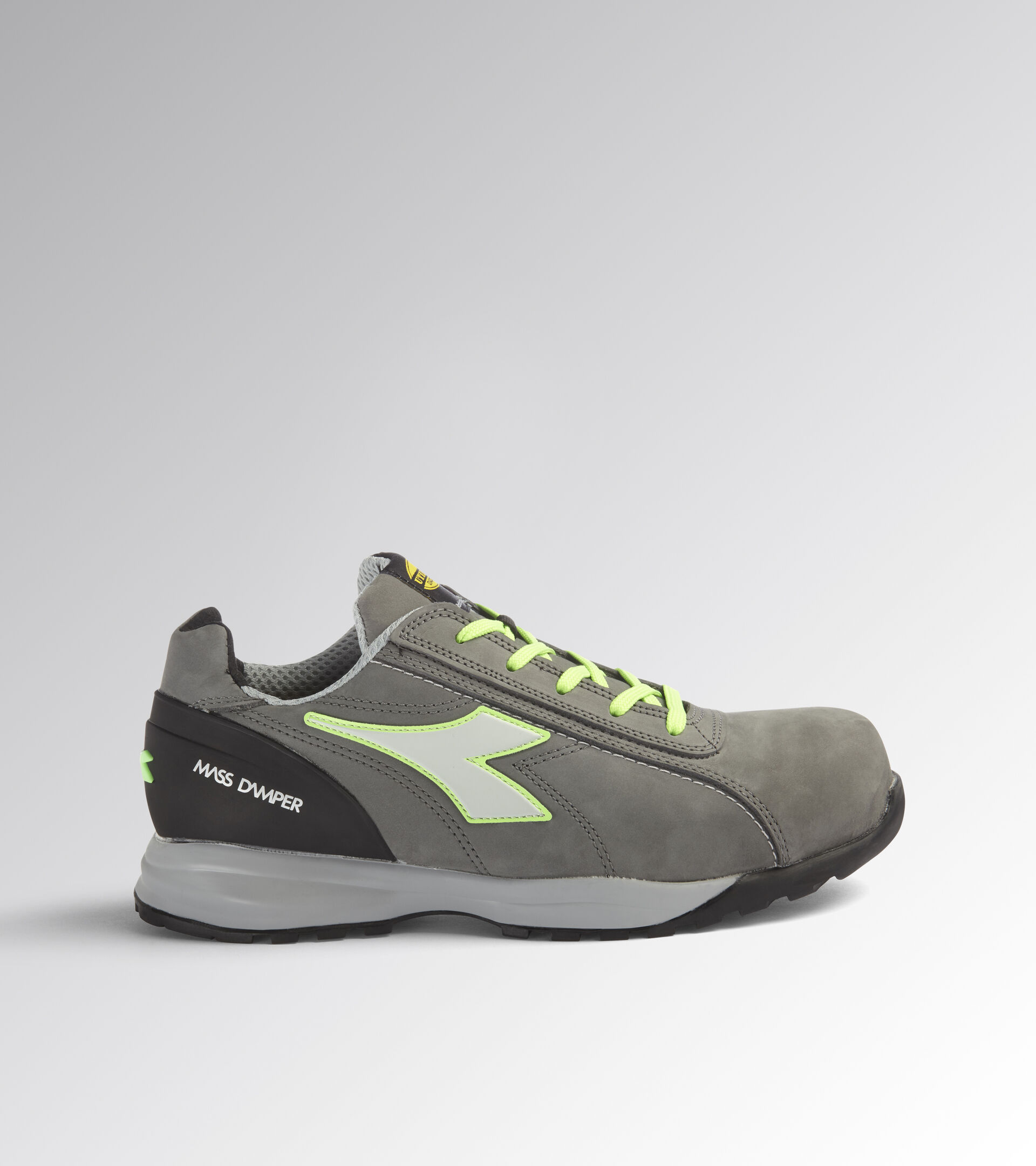 GLOVE MDS LOW S3 HRO SRC, COAL/GREEN FLUO, hi-res