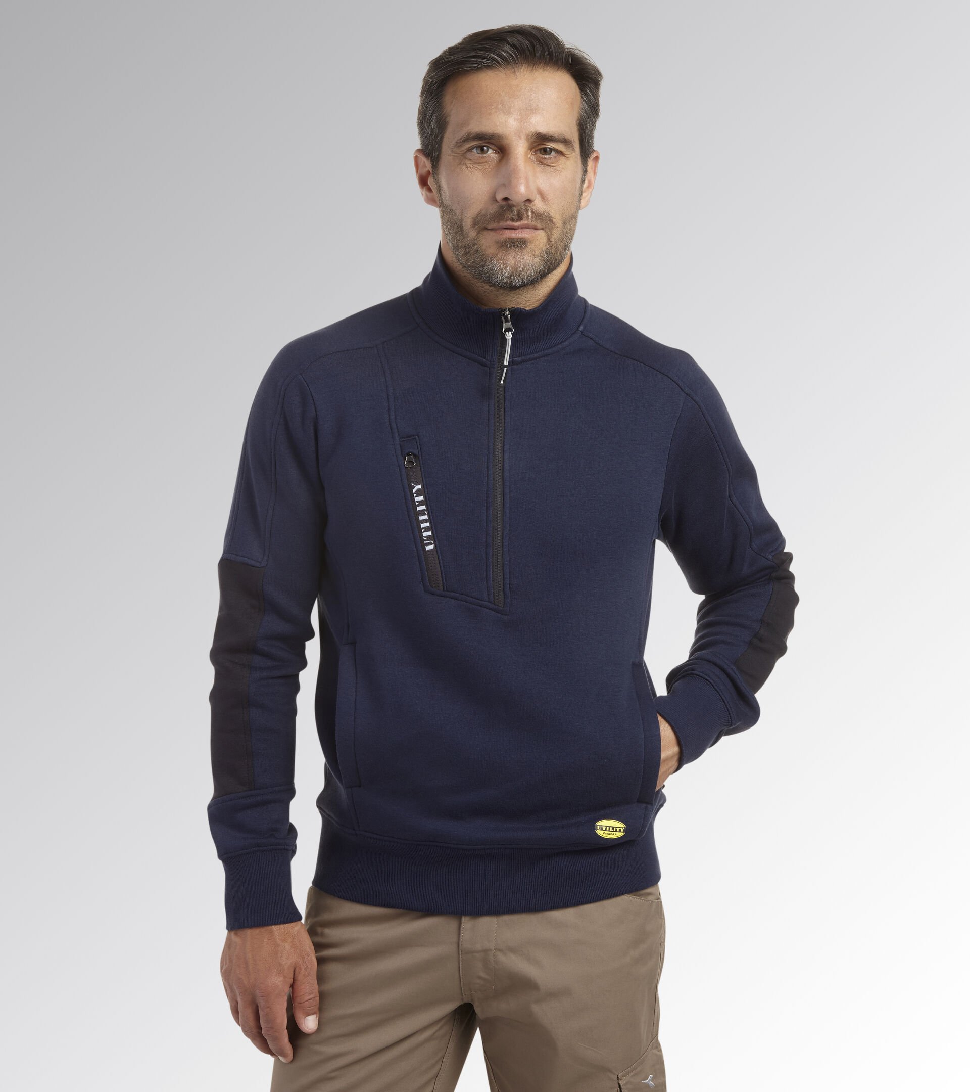 Work track jacket SWEATSHIRT HZ LITEWORK CLASSIC NAVY - Utility