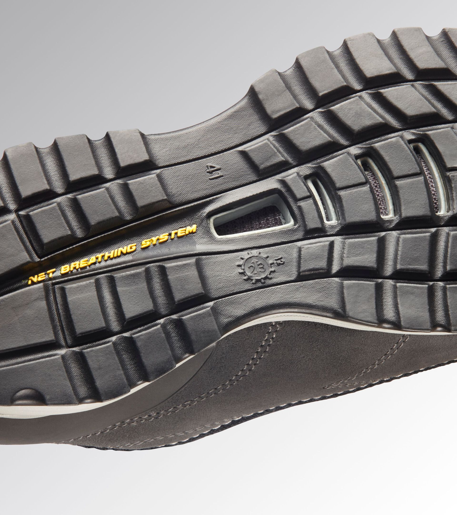 Calzado de seguridad bajo GLOVE NET LOW PRO S3L FO SR HRO ESD GRIS ASFALTO/NARANJA FLUO - Utility