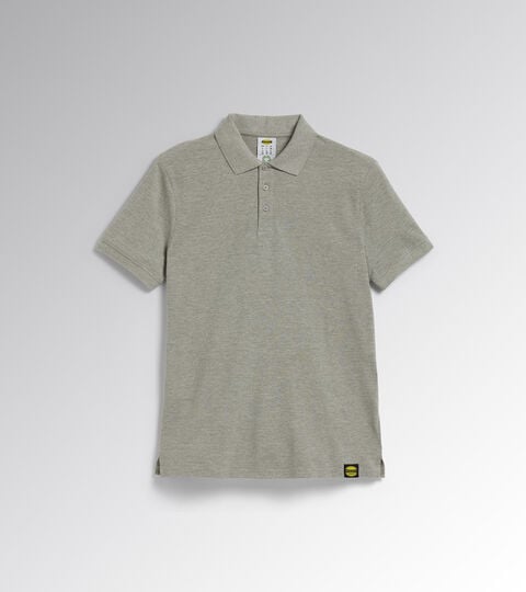 Short-sleeved work polo shirt POLO MC ATLAR ORGANIC LIGHT MIDDLE GREY MELANGE - Utility