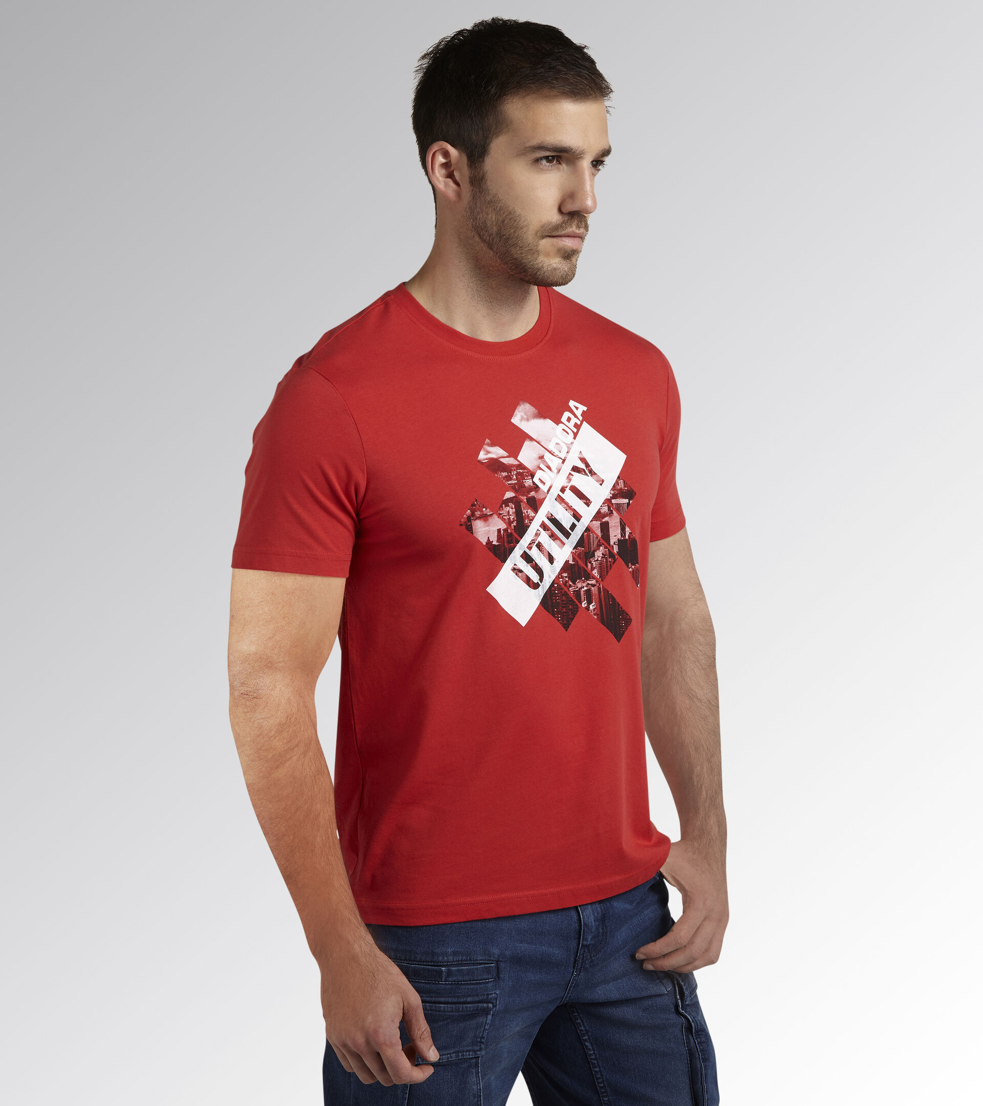 T-SHIRT GRAPHIC ORGANIC, ROJO AUTENTICO, hi-res