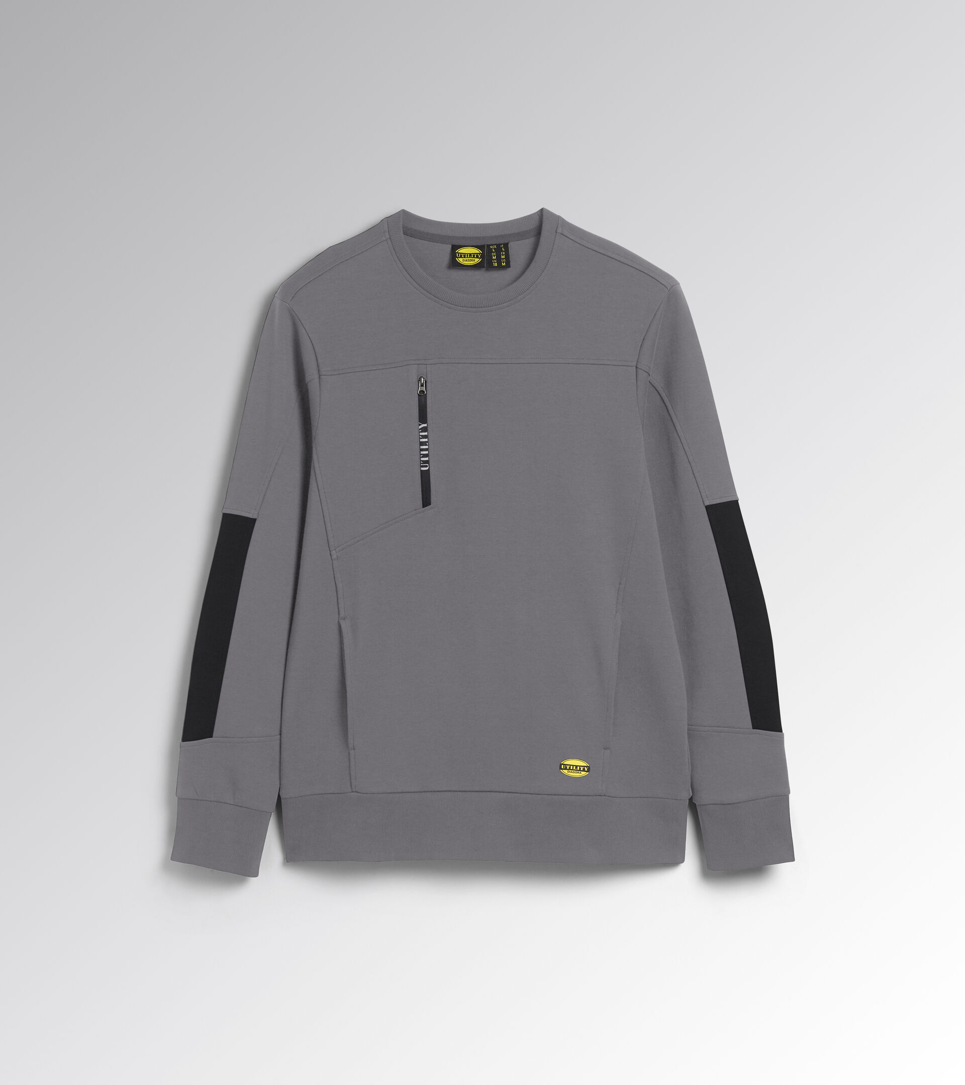 Work track jacket SWEATSHIRT CREW LITEWORK STEEL GRAY - Utility