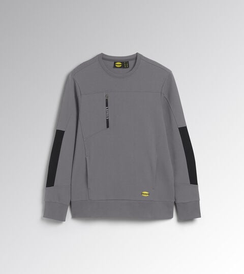 Work track jacket SWEATSHIRT CREW LITEWORK STEEL GRAY - Utility