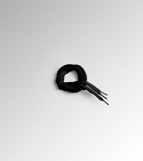 Laces for Utility shoes FLAT LACES THERMO 120 BLACK - Utility