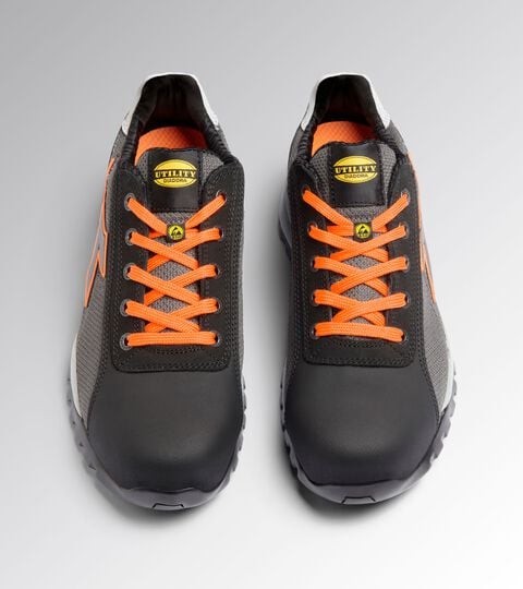 Low safety shoe GLOVE NET LOW PRO S1PL FO SR HRO ESD ASPHALT/ORANGE FLUO - Utility