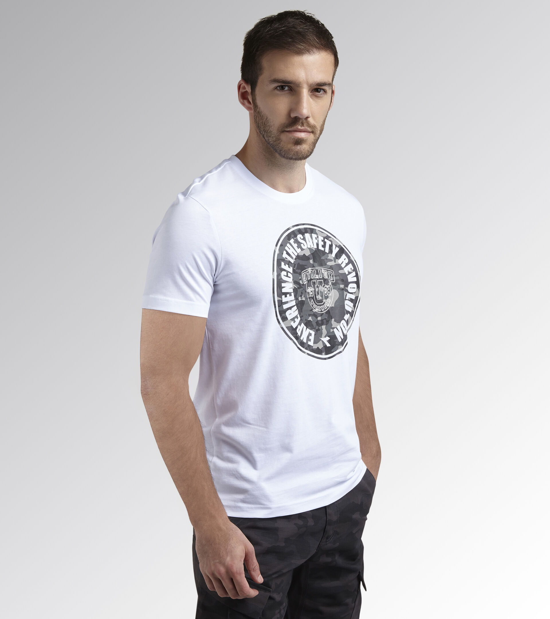 T-SHIRT GRAPHIC ORGANIC, BRIGHT WHITE/SNOW WHITE, hi-res