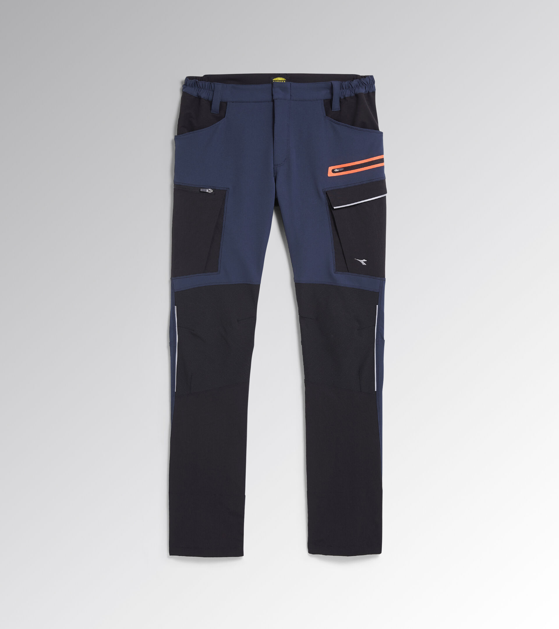 Work trousers PANT HYBRID CARGO BLACK/BLUE DENIM - Utility