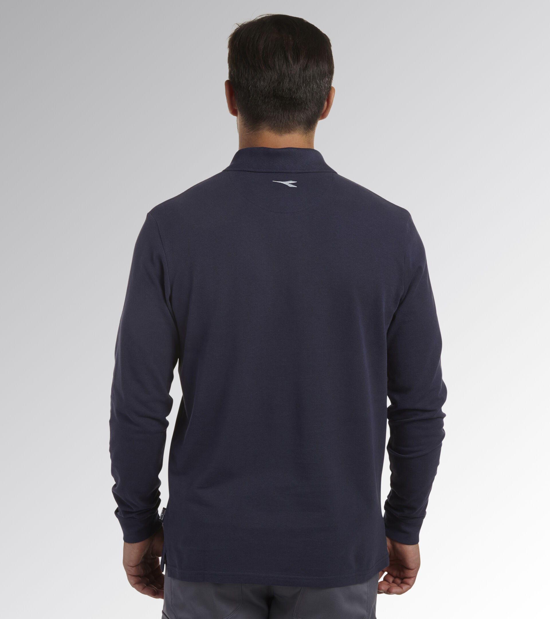 Long-sleeved work polo shirt POLO ML ATLANTIS ORGANIC CLASSIC NAVY - Utility