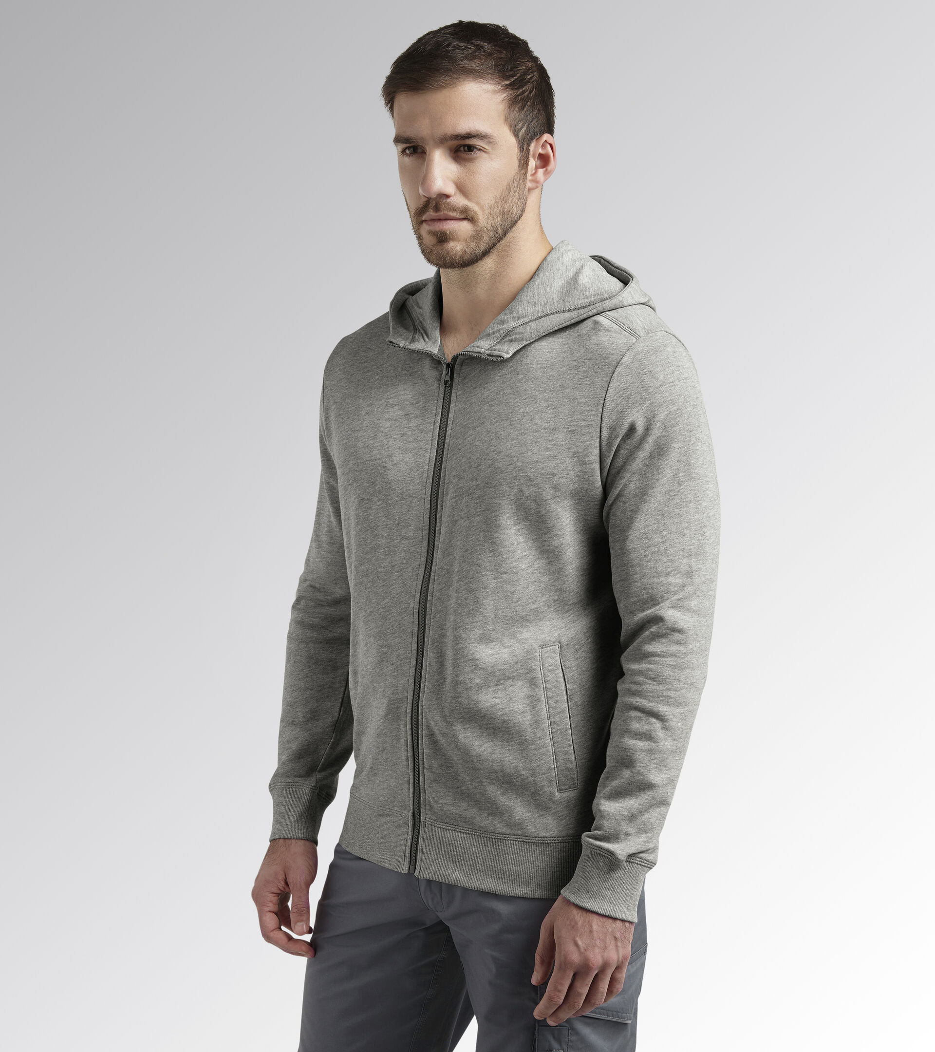SWEATSHIRT THUNDER, LIGHT MIDDLE GREY MELANGE, hi-res