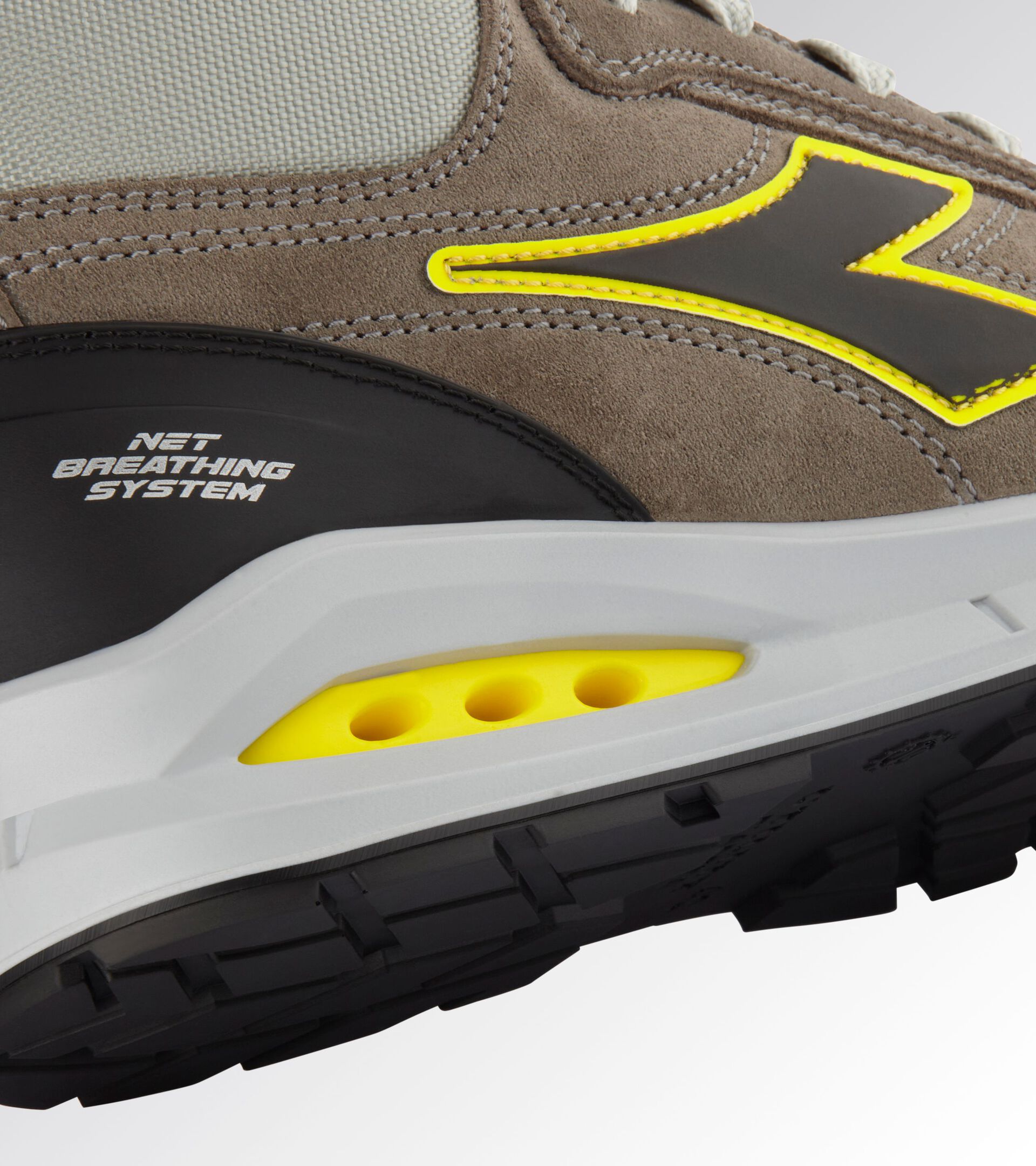 High safety shoe RUN NET AIRBOX MID S3S FO SR WIND GRAY/WIND GRAY - Utility
