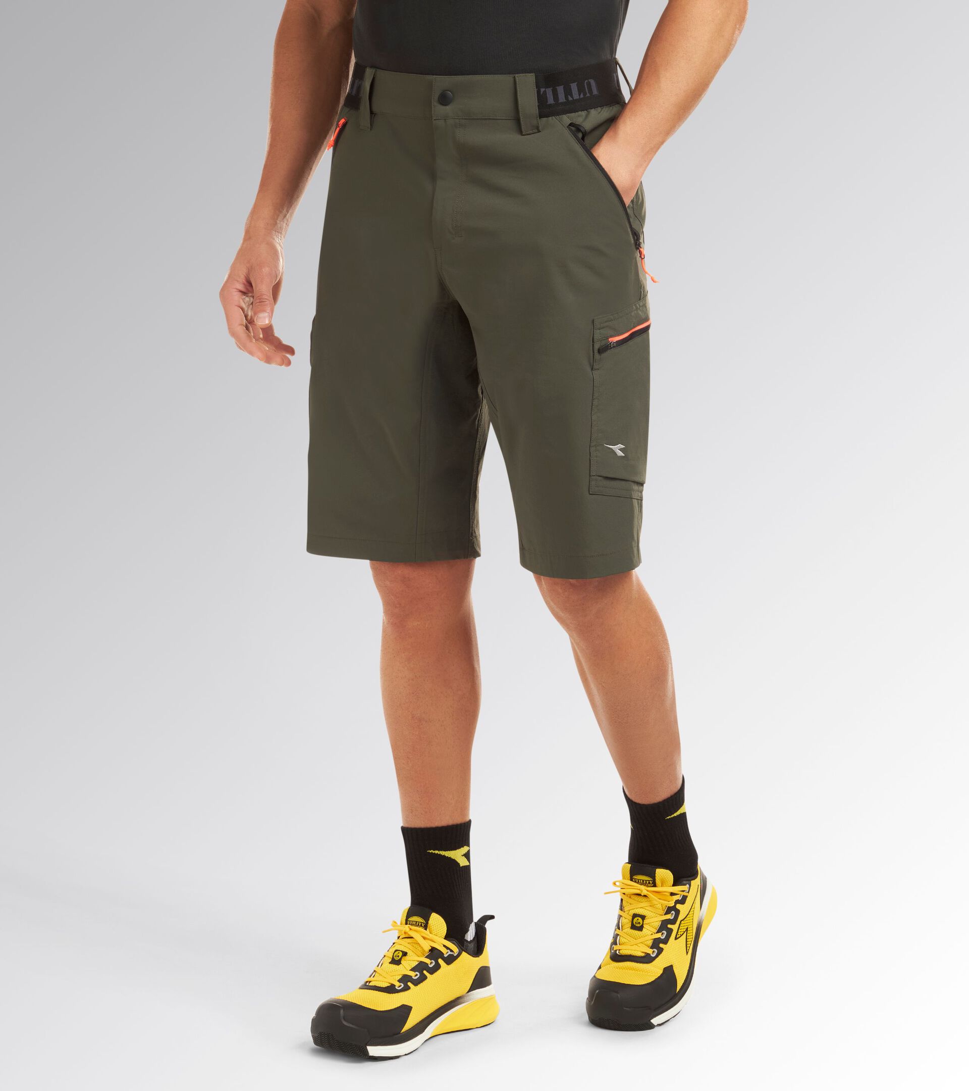 Bermuda work shorts BERMUDA SHADOW GREEN DEEP DEPTHS - Utility