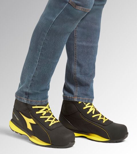 Mittelhoher Sicherheitsschuh S3S GLOVE HYPER MID S3S FO HRO SR ESD SCHWARZ - Utility