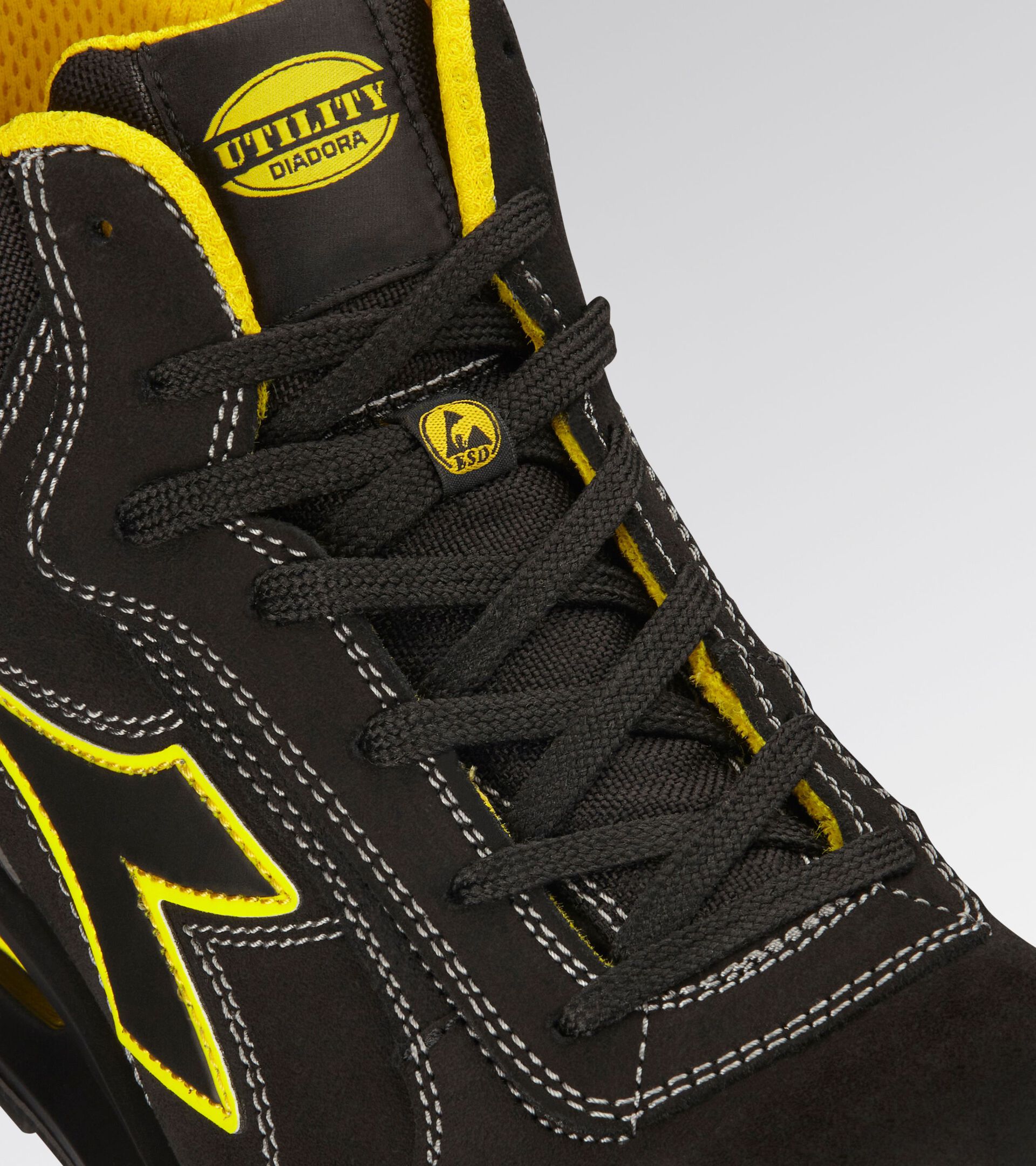 High safety shoe RUN NET AIRBOX MASTER MID S3S FO SR SC ESD BLACK/BLACK - Utility