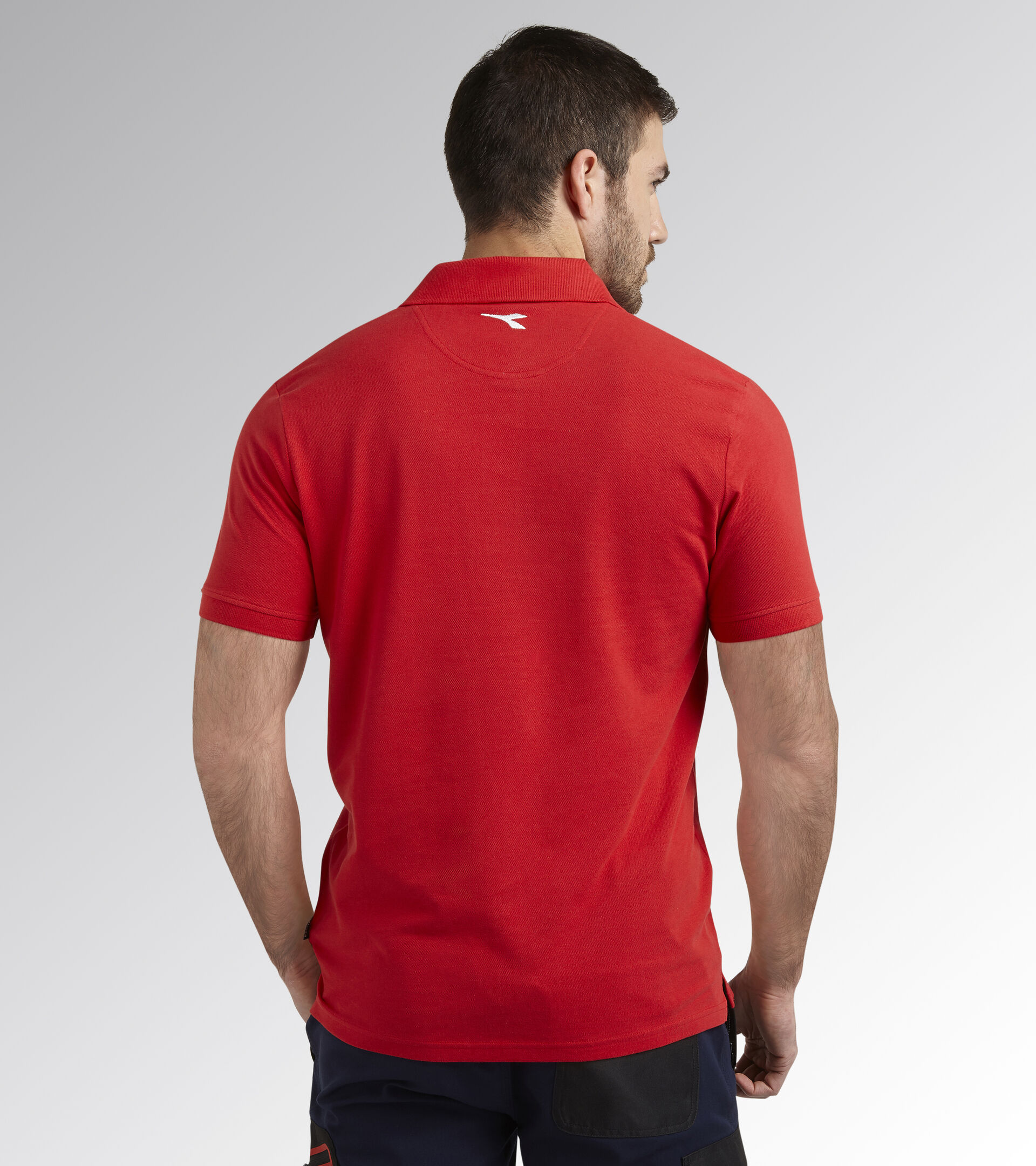 Short-sleeved work polo shirt POLO MC ATLAR ORGANIC TRUE RED - Utility