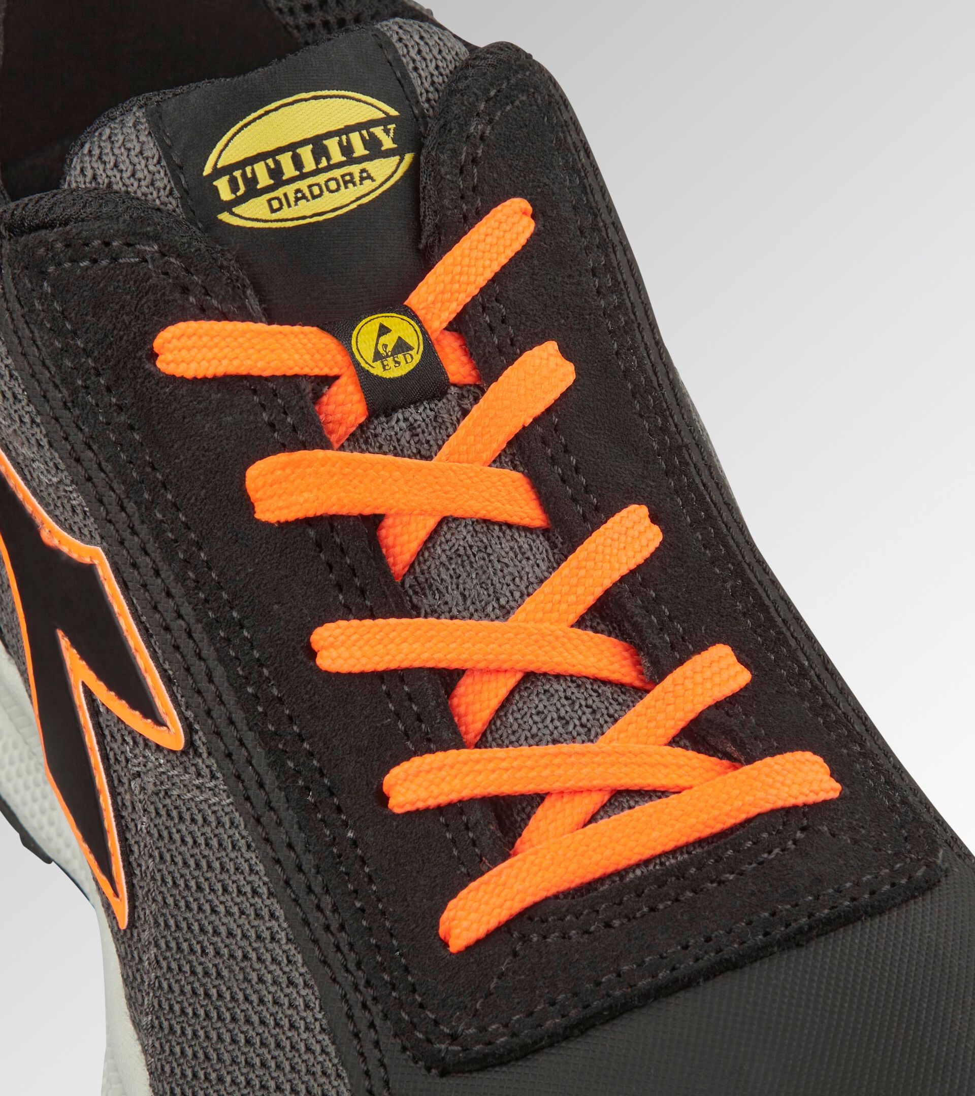 Niedriger Sicherheitsschuh S1PS GLOVE A.BOX LOW PRO S1PS ASPHALT/FLUORESZIEREND ORANGE - Utility