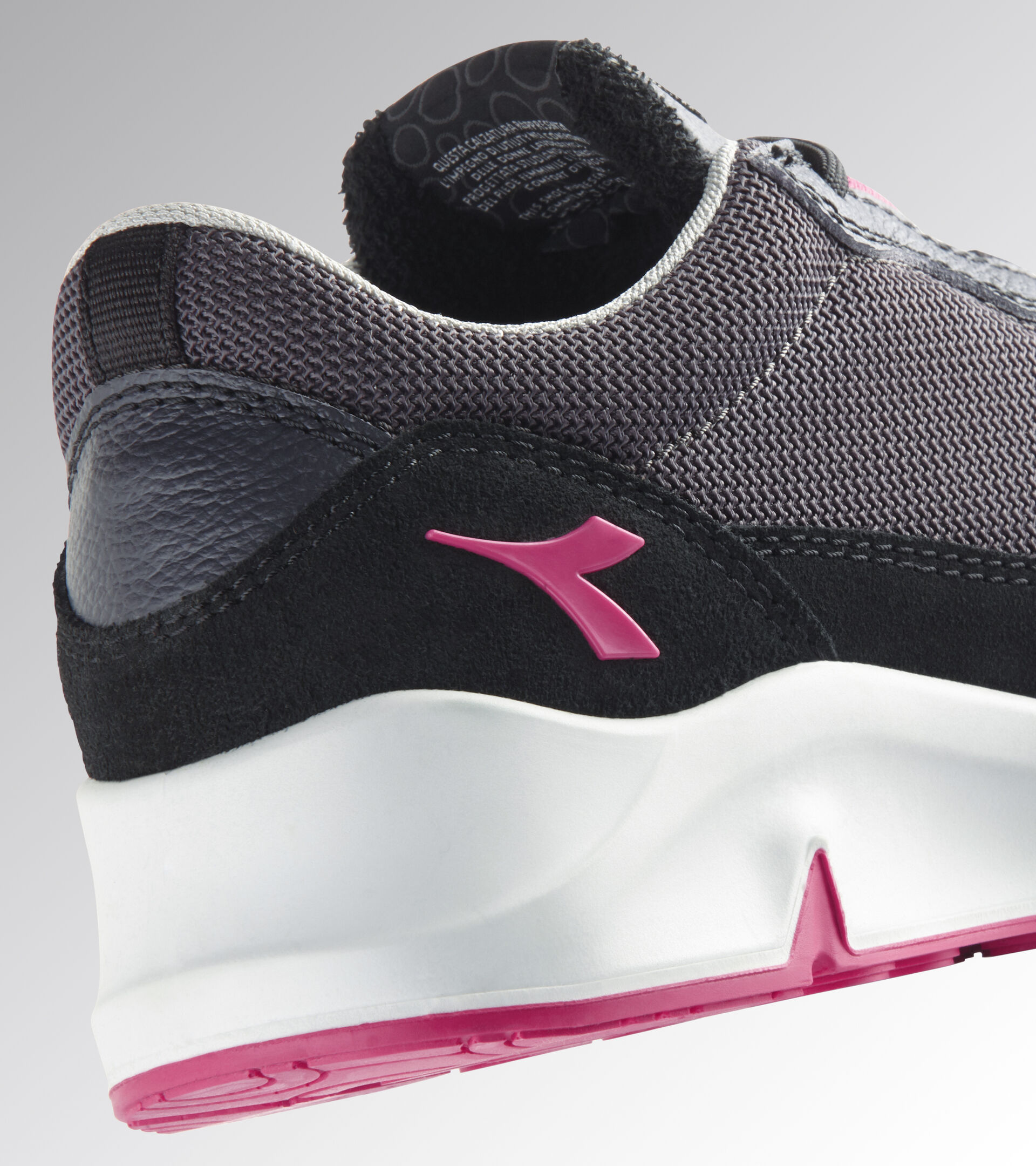 Low safety shoe - Women ATHENA TEXT LOW S1PL FO SR ESD NINE IRON/RASPBERRY - Utility