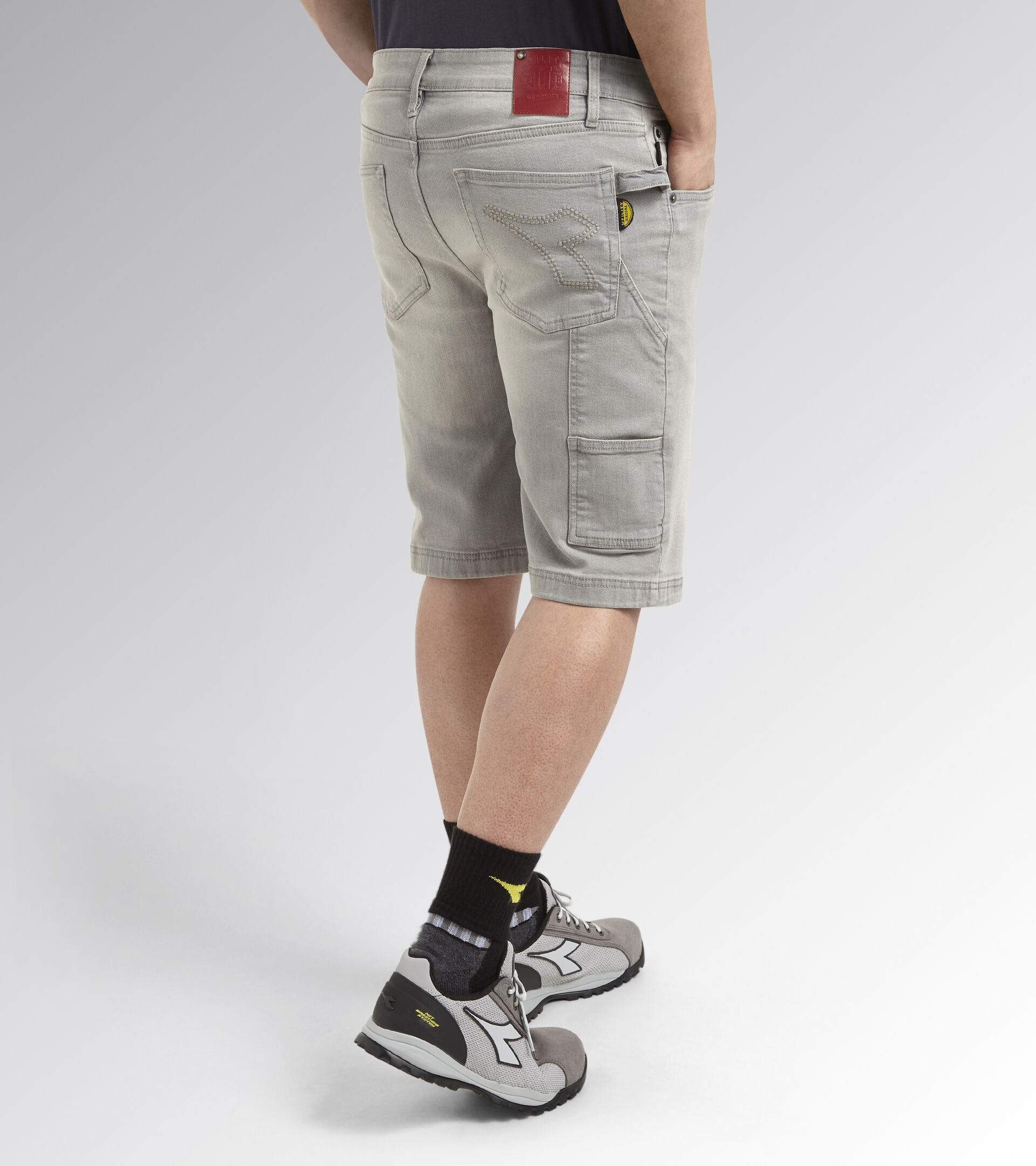 Bermuda work shorts BERMUDA STONE DENIM LIGHT GRAY - Utility