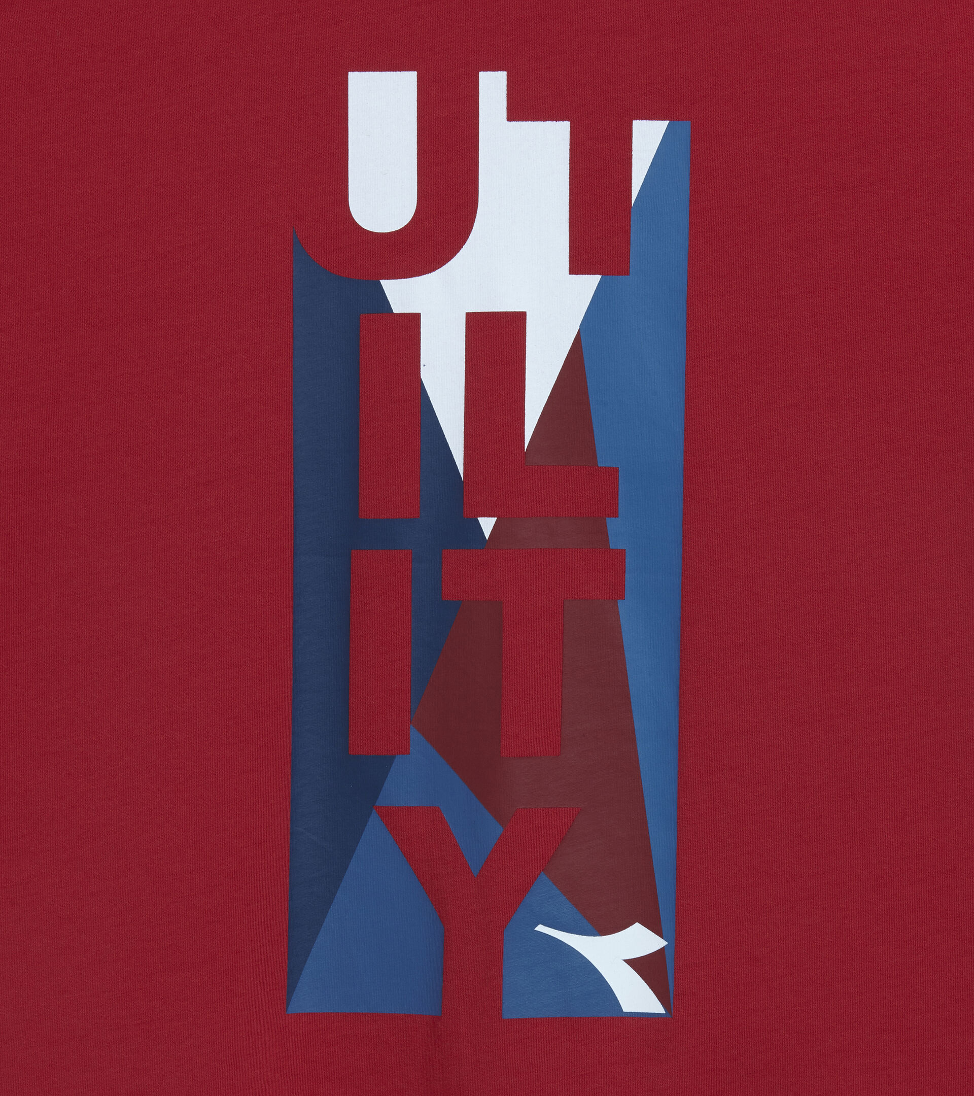 Work T-shirt T-SHIRT GRAPHIC ORGANIC TRUE RED/BARBADOS CHERRY - Utility