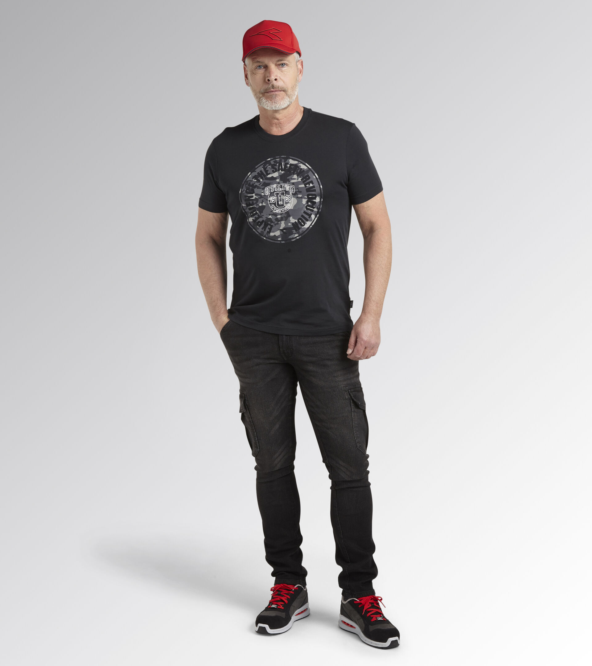 T-SHIRT GRAPHIC ORGANIC, BLACK, hi-res