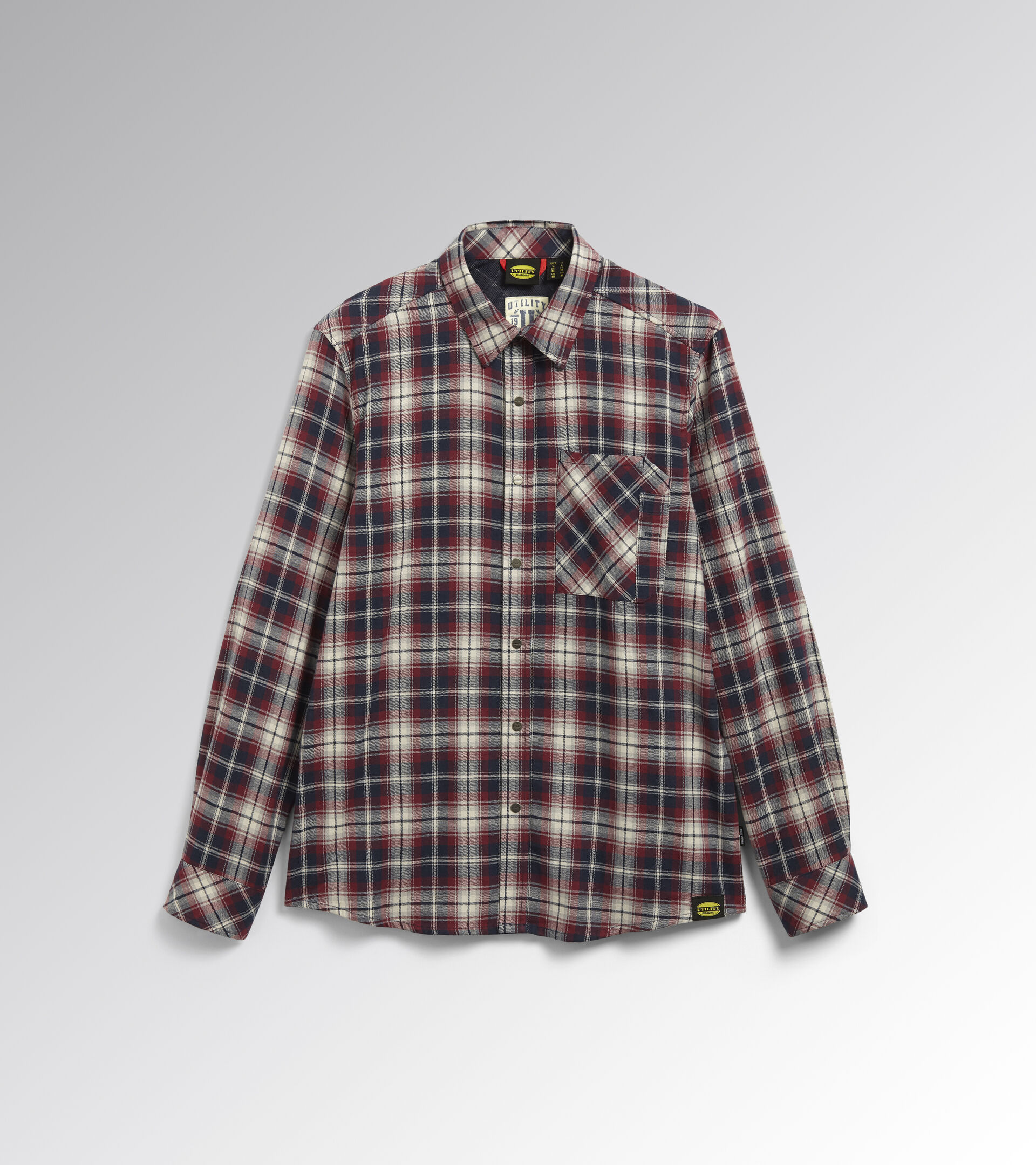 Work and safety shirt SHIRT CHECK BLUE CORSAIR/STAR WHITE/RED - Utility