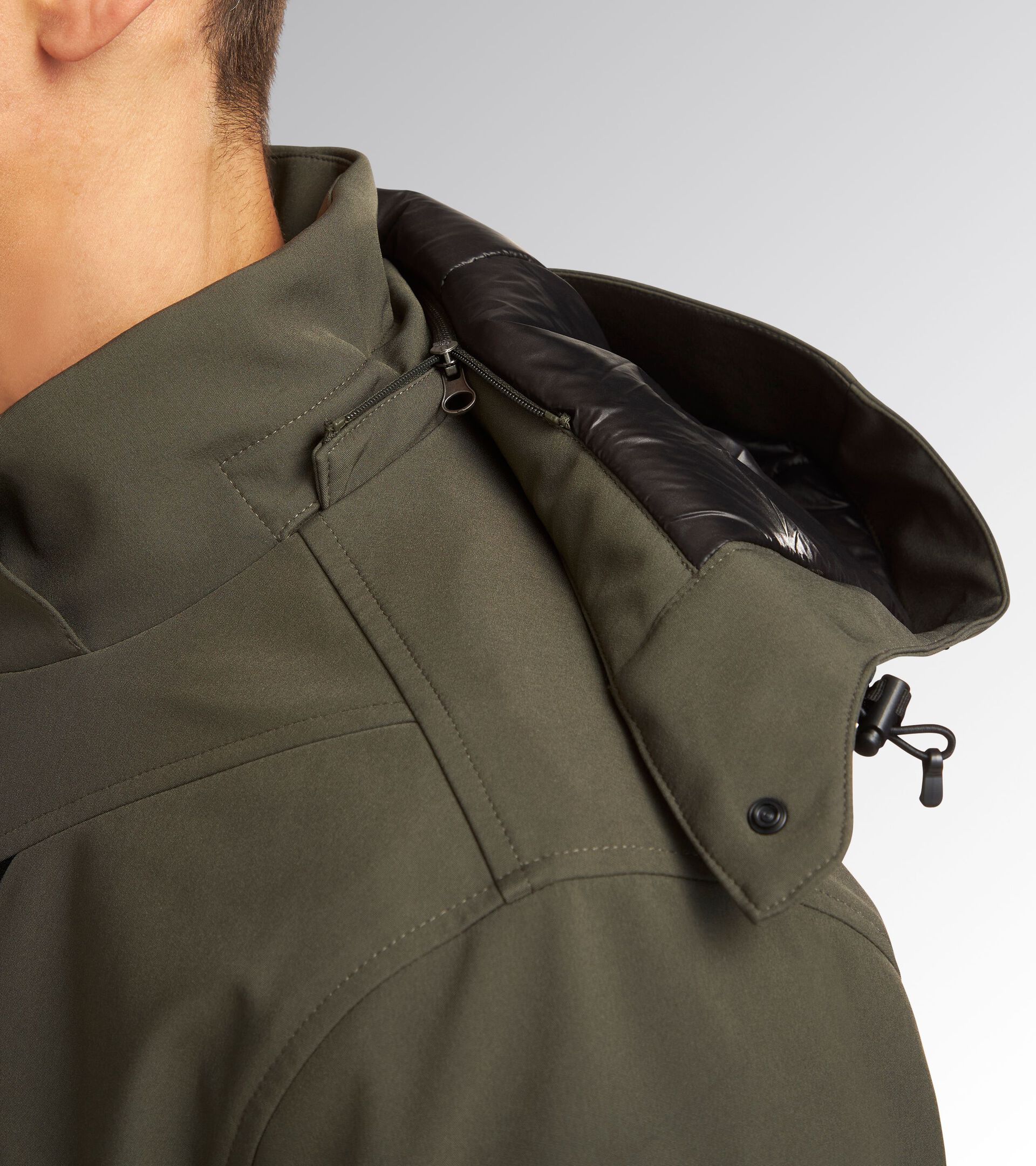 Water-repellent softshell windbreaker jacket JACKET FREEDOM GREEN DEEP DEPTHS - Utility