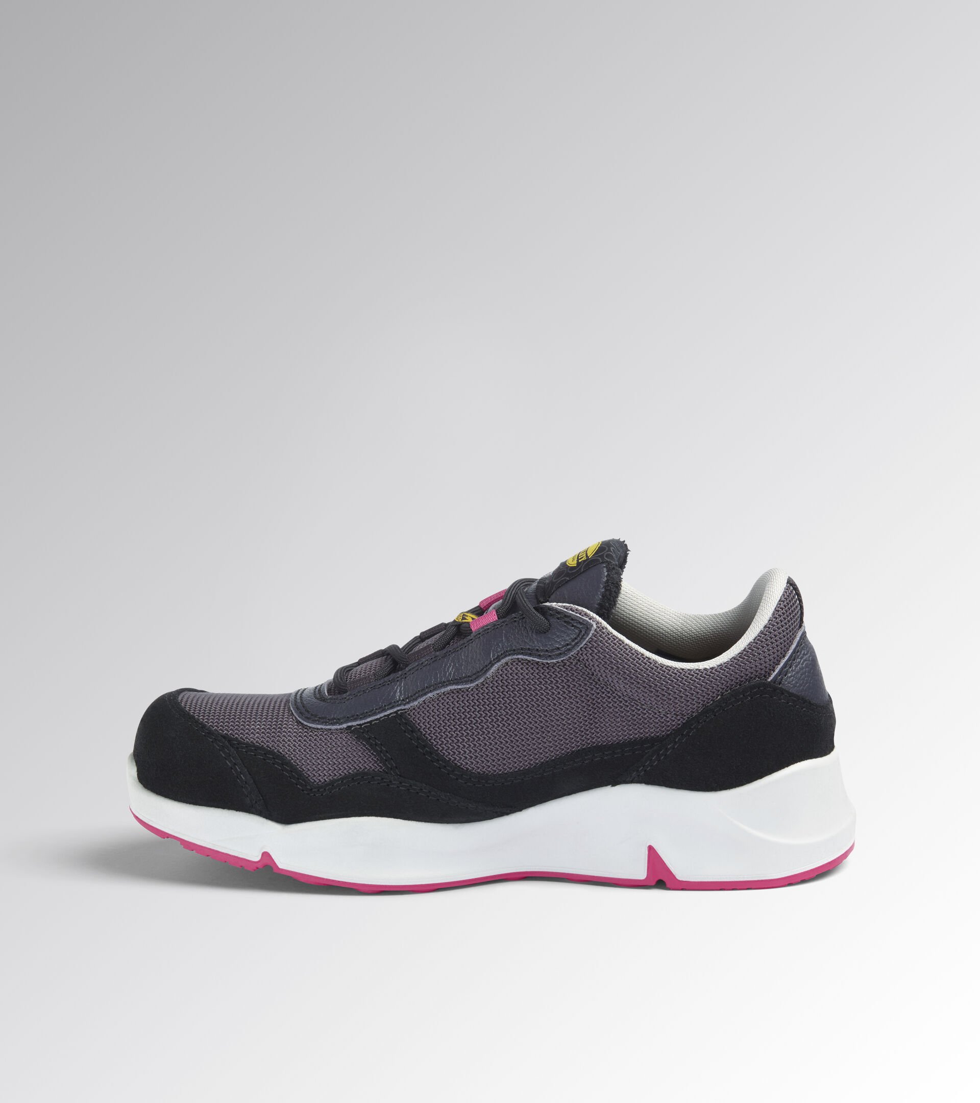 Low-cut safety shoes - Women ATHENA TEXT LOW S1PL FO SR ESD NINE IRON/RASPBERRY - Utility