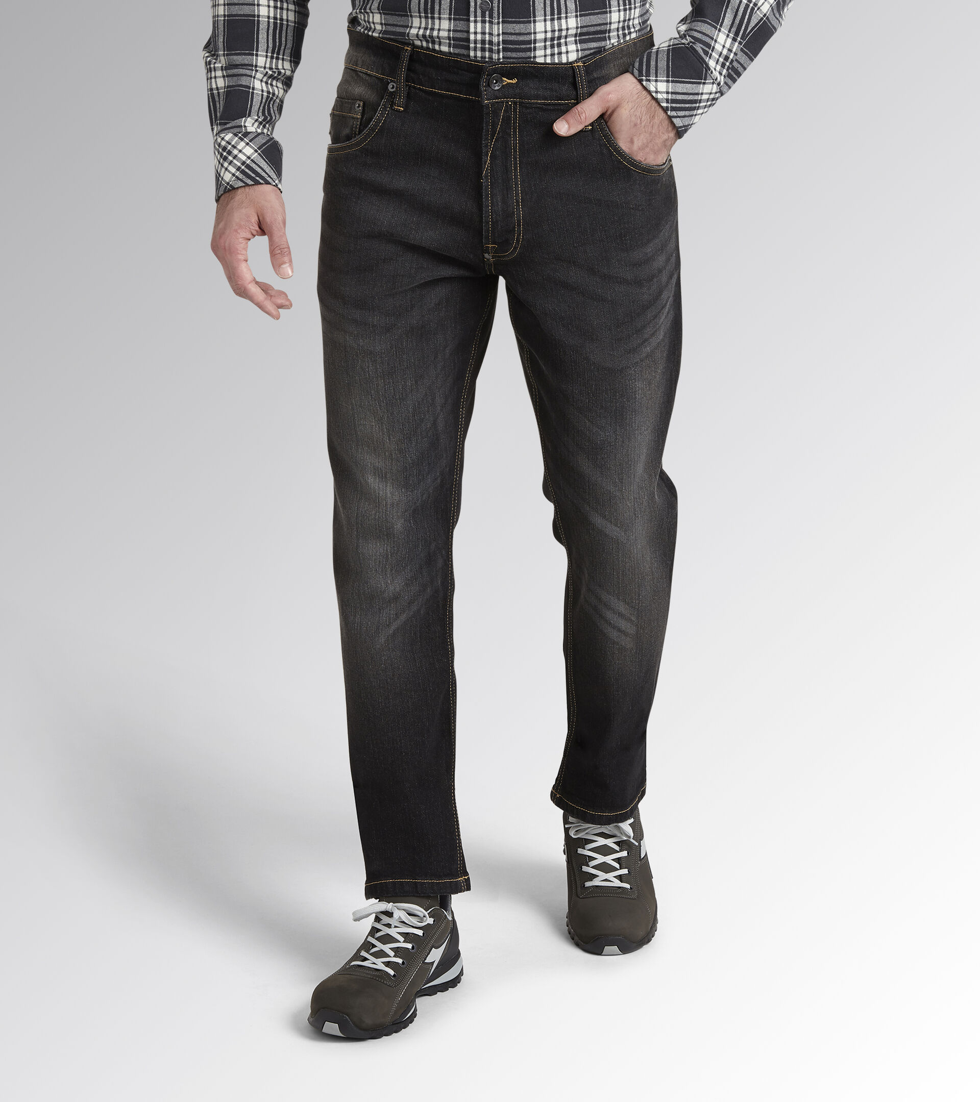 Pantalón vaquero de trabajo PANT STONE 5 PKT LAVADO NEW BLACK - Utility