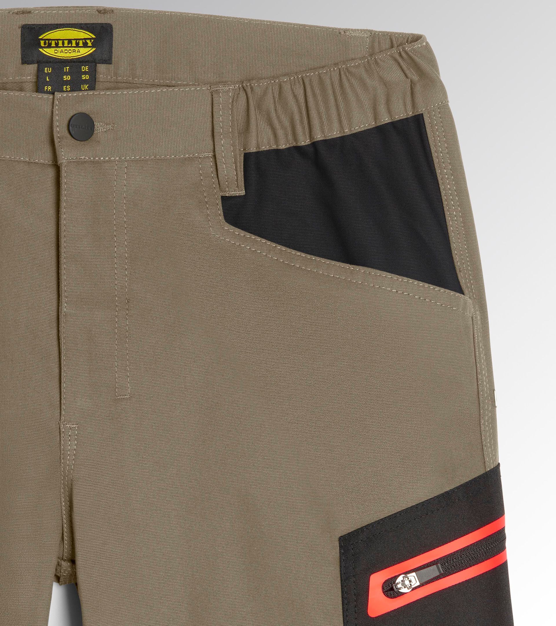 Work trousers PANT STRETCH PERFORMANCE 2.0 BROWN GREY - Utility