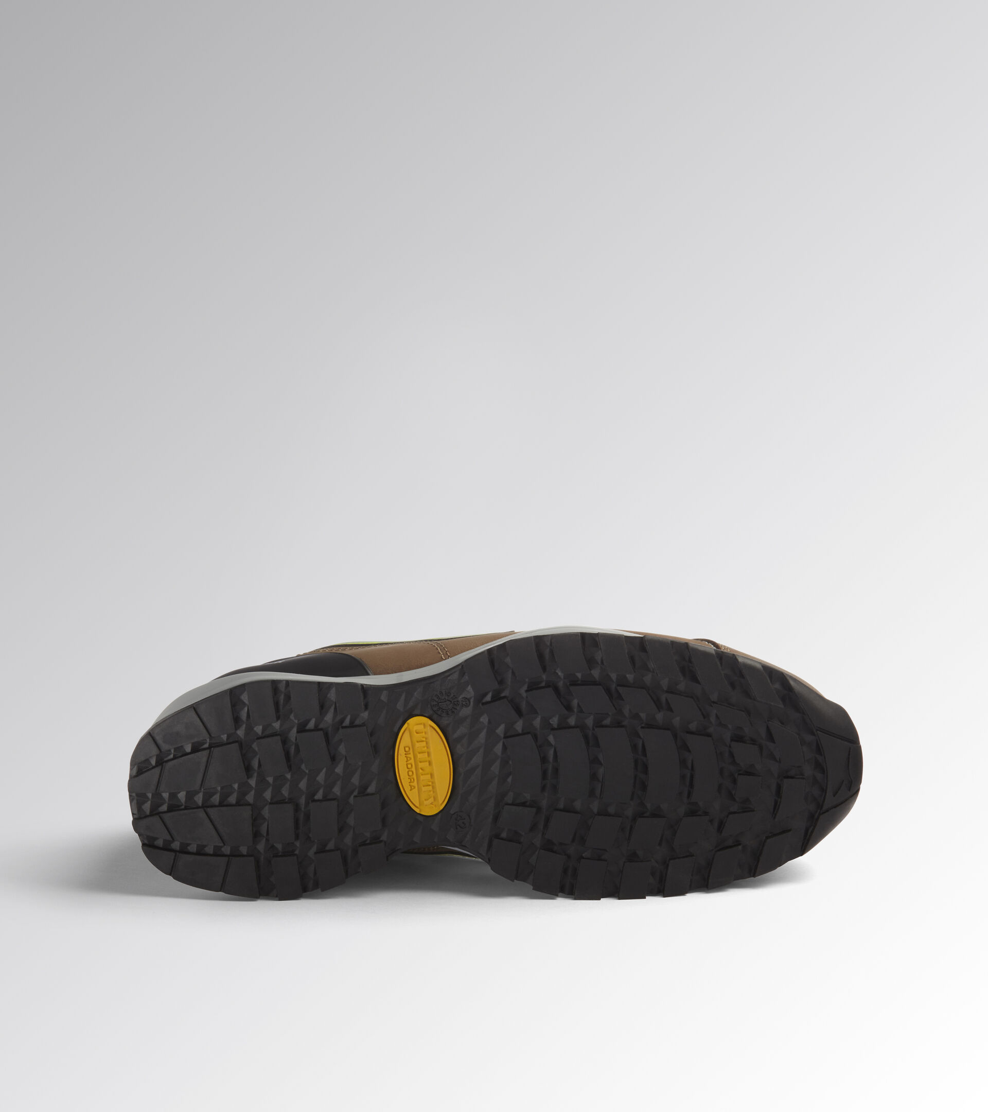 GLOVE MDS LOW S3 HRO SRC, BROWN TOBACCO/YELLOW FLUO, hi-res