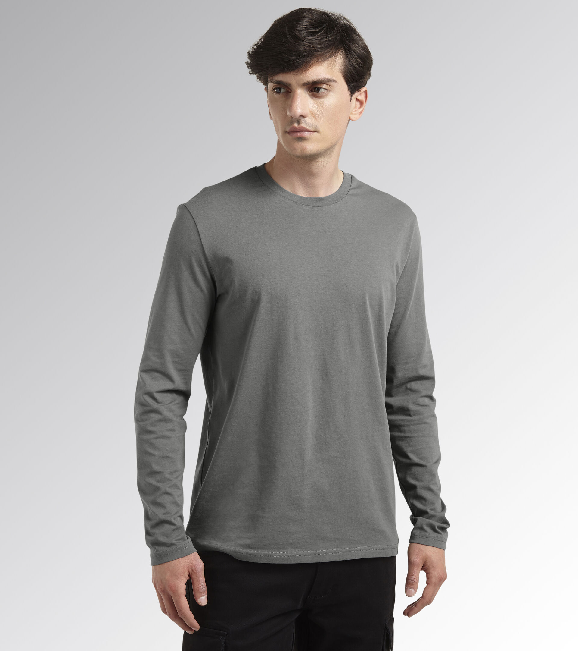 Long-sleeved work T-shirt T-SHIRT ML MONO ORGANIC STEEL GRAY - Utility