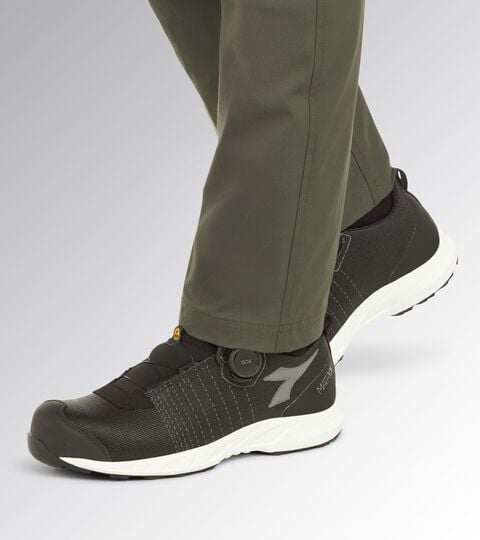 FLY LITEBASE MATRYX BOA LOW S3L FO SR HRO SC ESD, NOIR/BLANC Chaussures de sécurité basses - BOA® Fit System FLY LITEBASE MATRYX BOA LOW S3L FO SR HRO SC ESD NOIR/BLANC - Utility