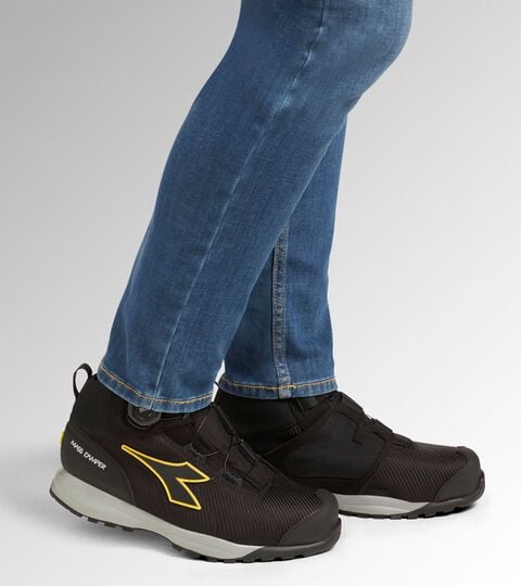 Chaussures de s&eacute;curit&eacute; semi-montantes avec BOA&reg; Fit System GLOVE MDS BOA MID S3S FO HRO SR SC ESD NOIR/NOIR - Utility