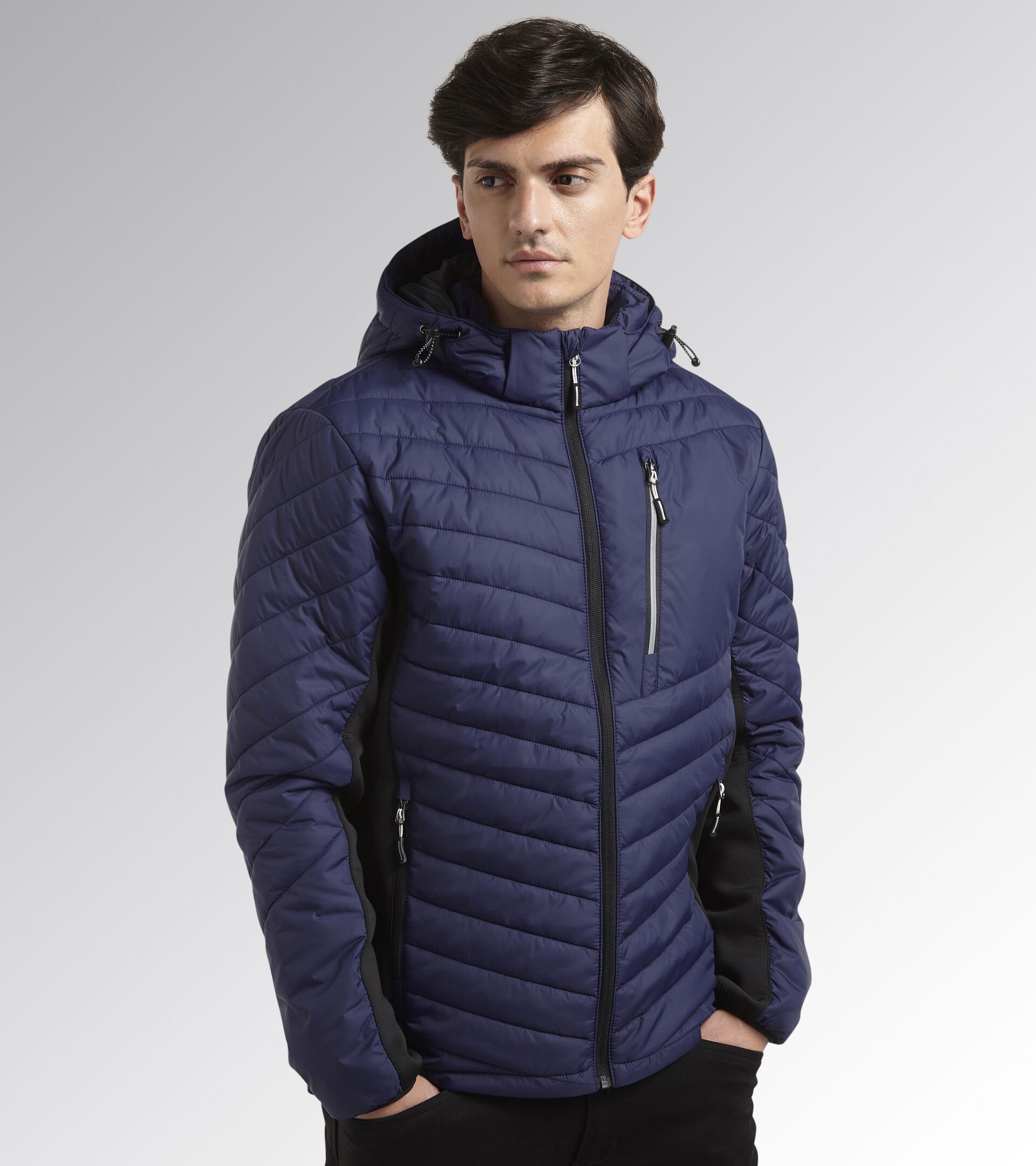 Arbeitsjacke PADDED JACKET OSLO BLAU SCHILD - Utility