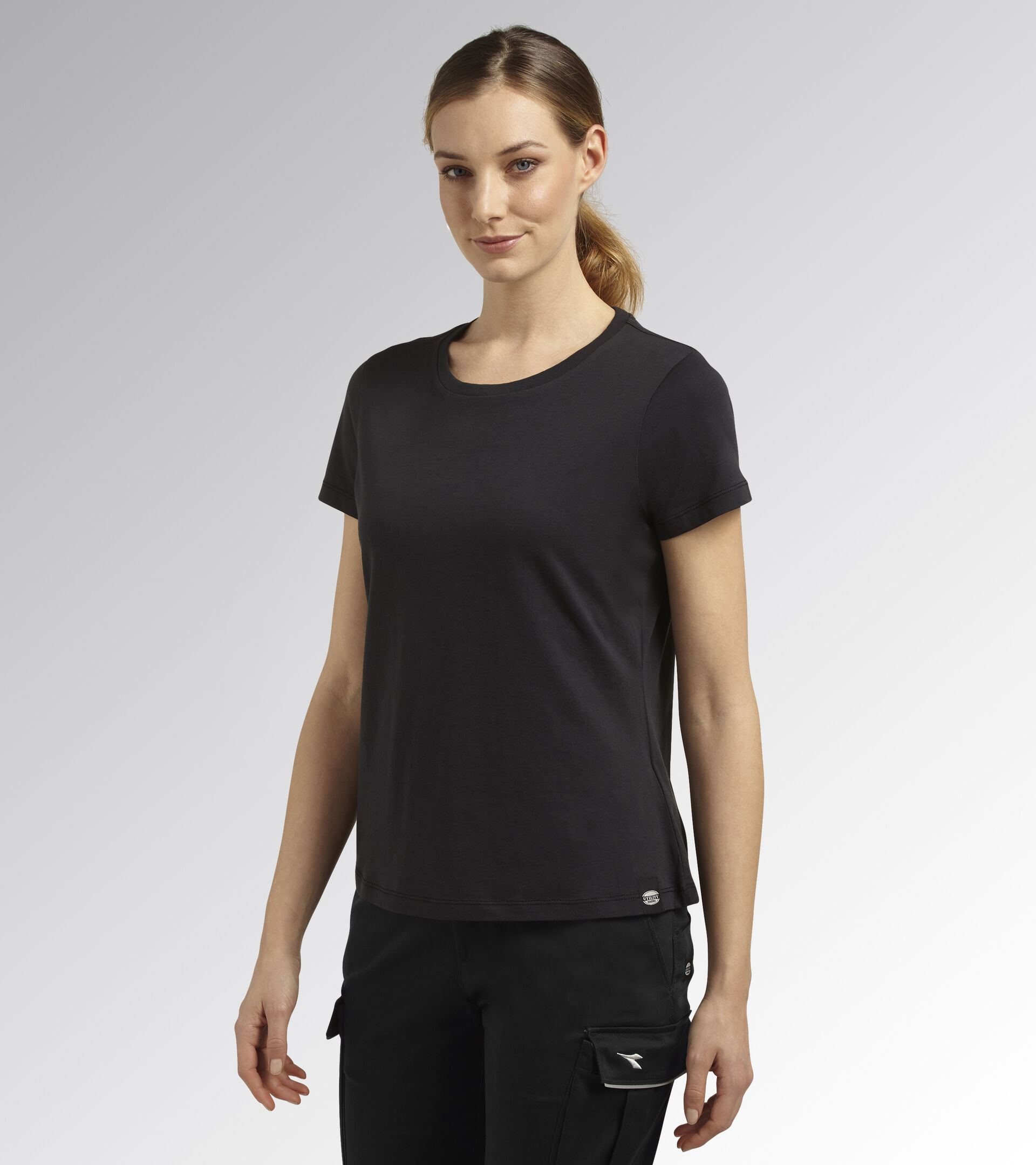 Short-sleeved work T-shirt - Women T-SHIRT MC ATHENA BLACK - Utility