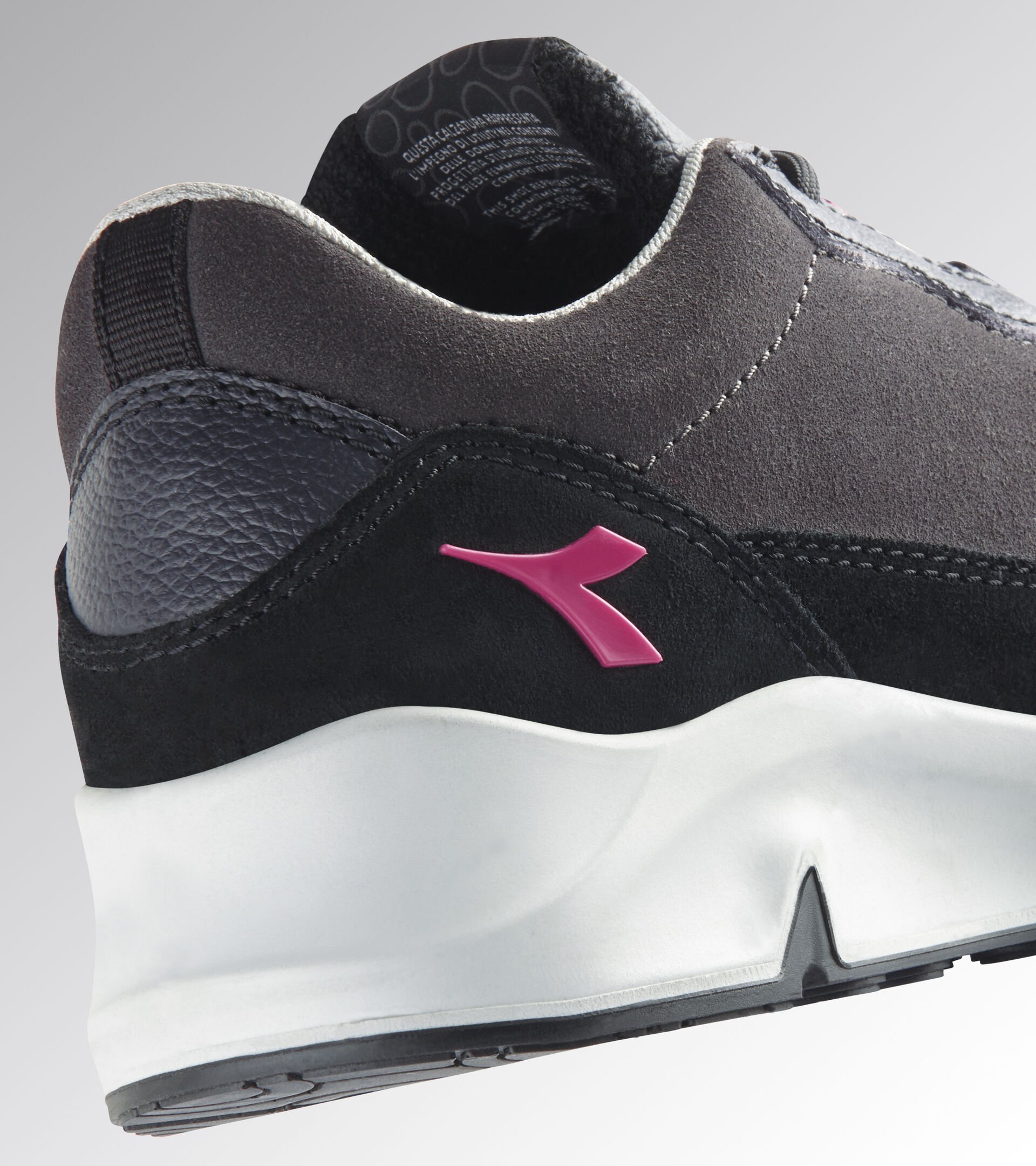 Low safety shoe - Women ATHENA LOW S3L FO SR ESD NINE IRON/RASPBERRY - Utility