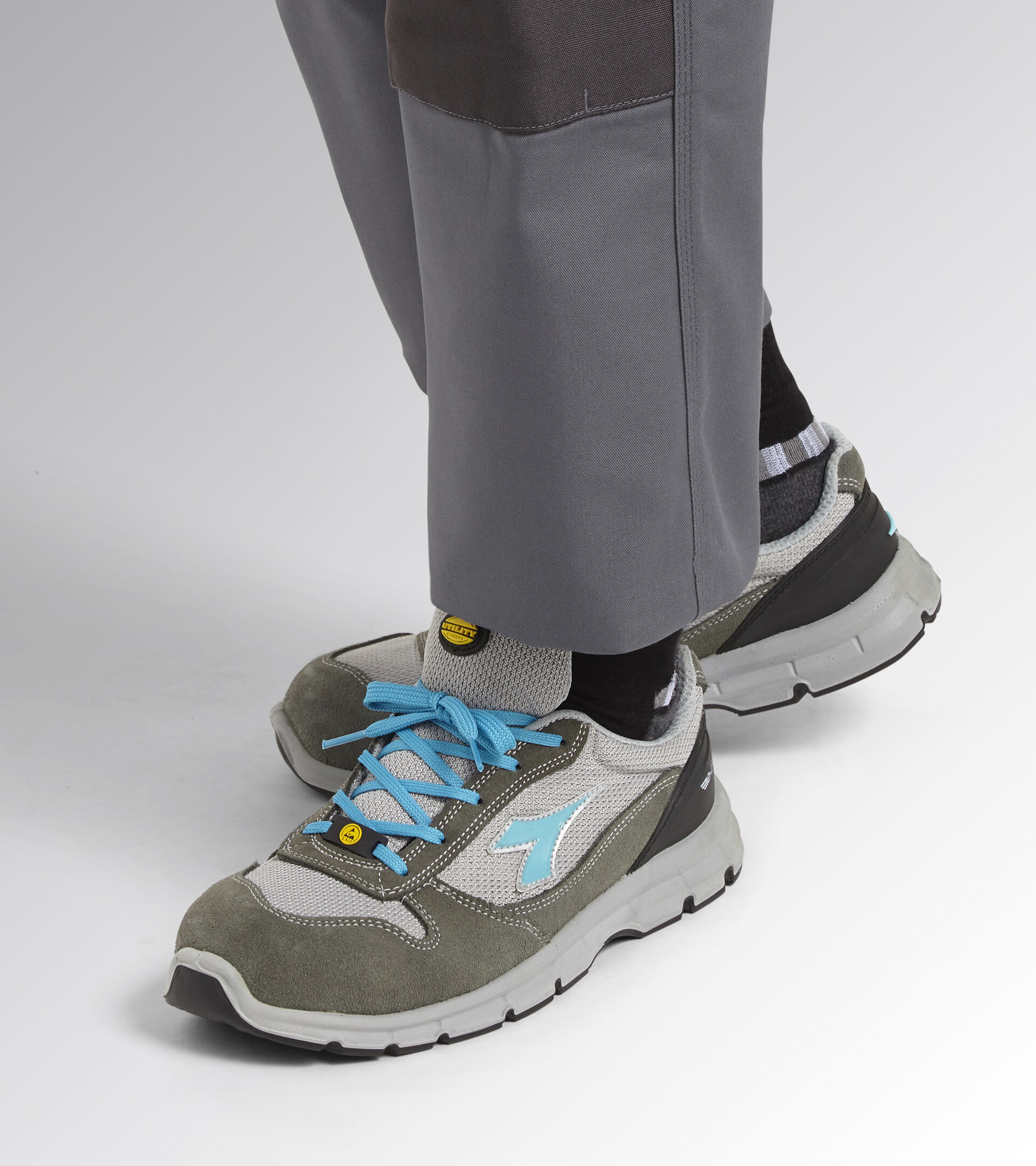 Chaussure de securité basses RUN TEXT LOW S1P SRC ESD ROCHE DE CHATEAU/BLEU SOUS-MAR - Utility