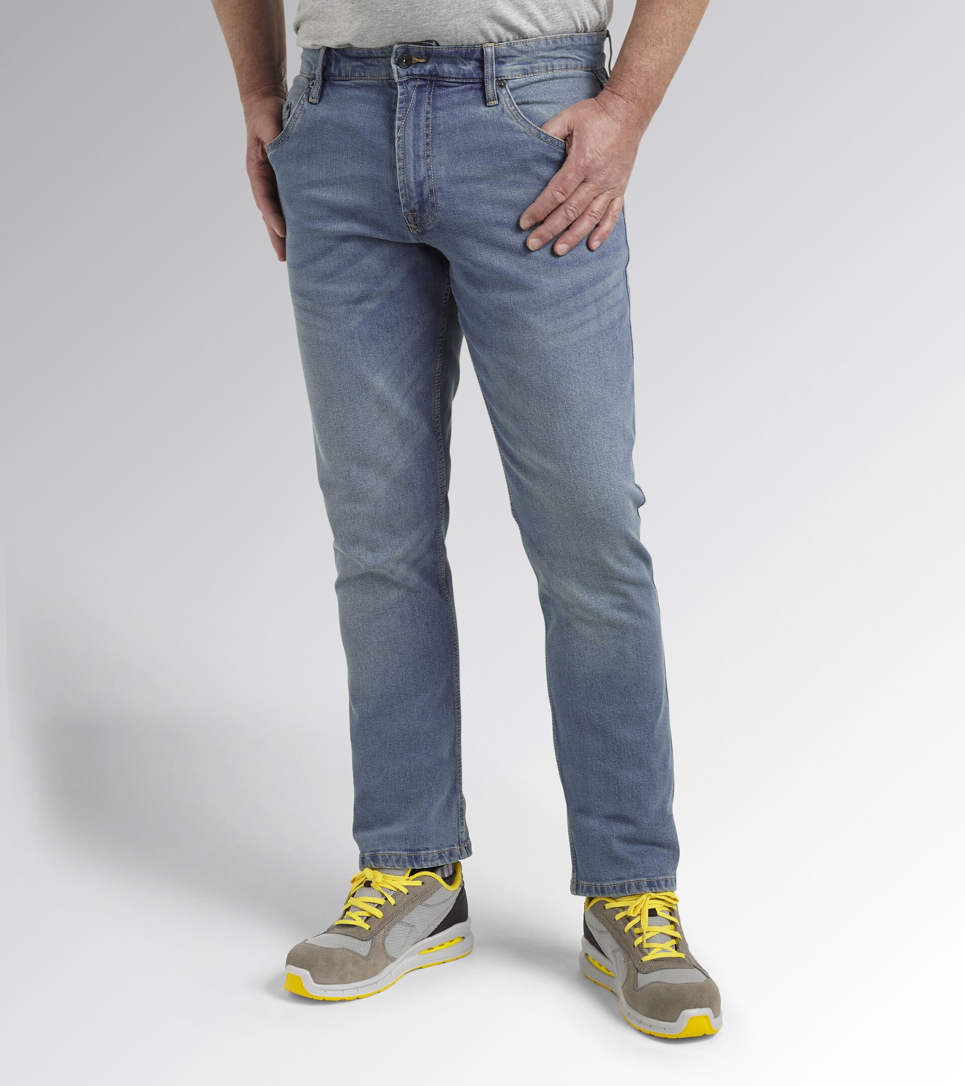 Denim work trousers PANT STONE 5 PKT BLEACH WASHING - Utility